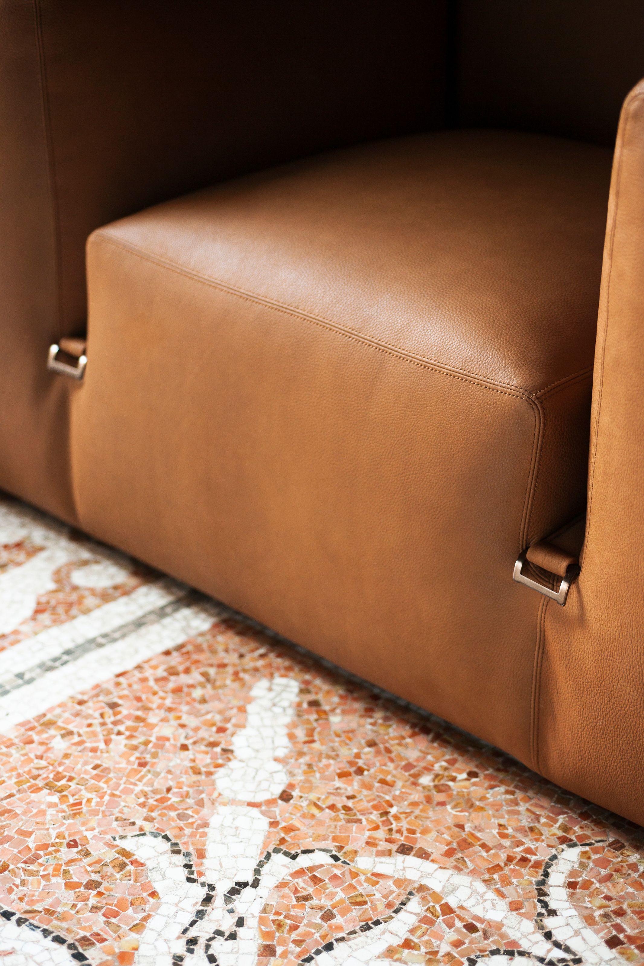 Contemporain Le Mura - Canapé en cuir de Mario Bellini pour Tacchini L 288 cm (113.3 in) en vente