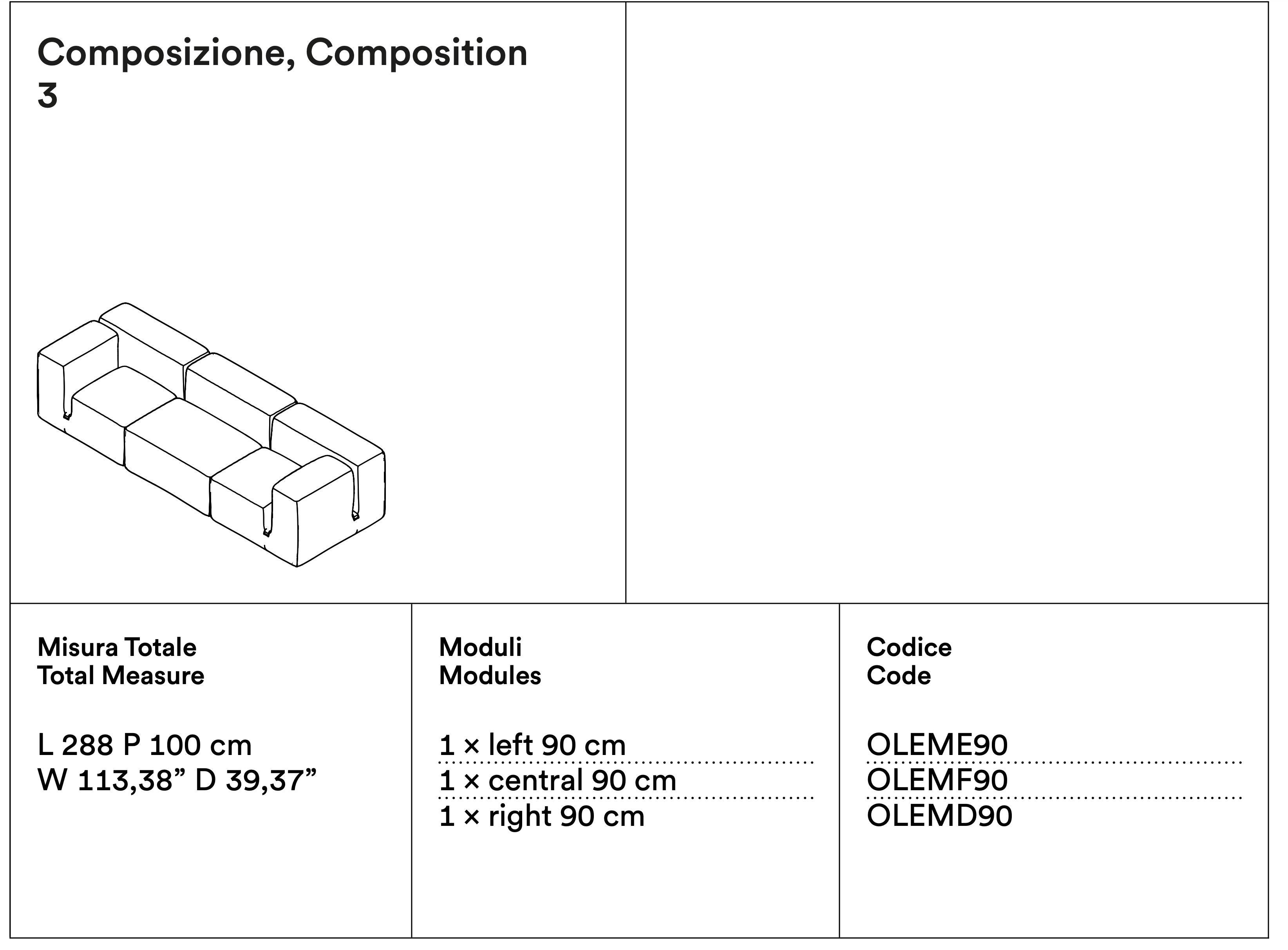 Cuir Le Mura - Canapé en cuir de Mario Bellini pour Tacchini L 288 cm (113.3 in) en vente
