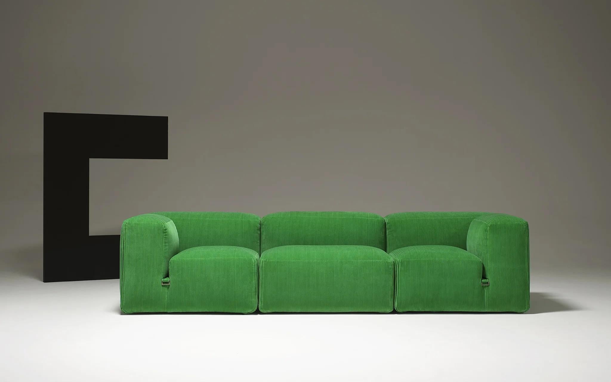 Le Mura - Canapé en tissu de luxe de Mario Bellini pour Tacchini L 288 cm Neuf - En vente à Alcamo, IT