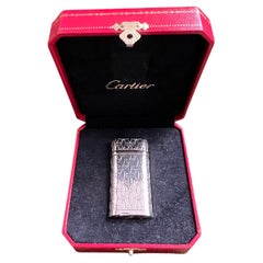 Le Must de Cartier C De Cartier Logo Silver & Palladium Finish
