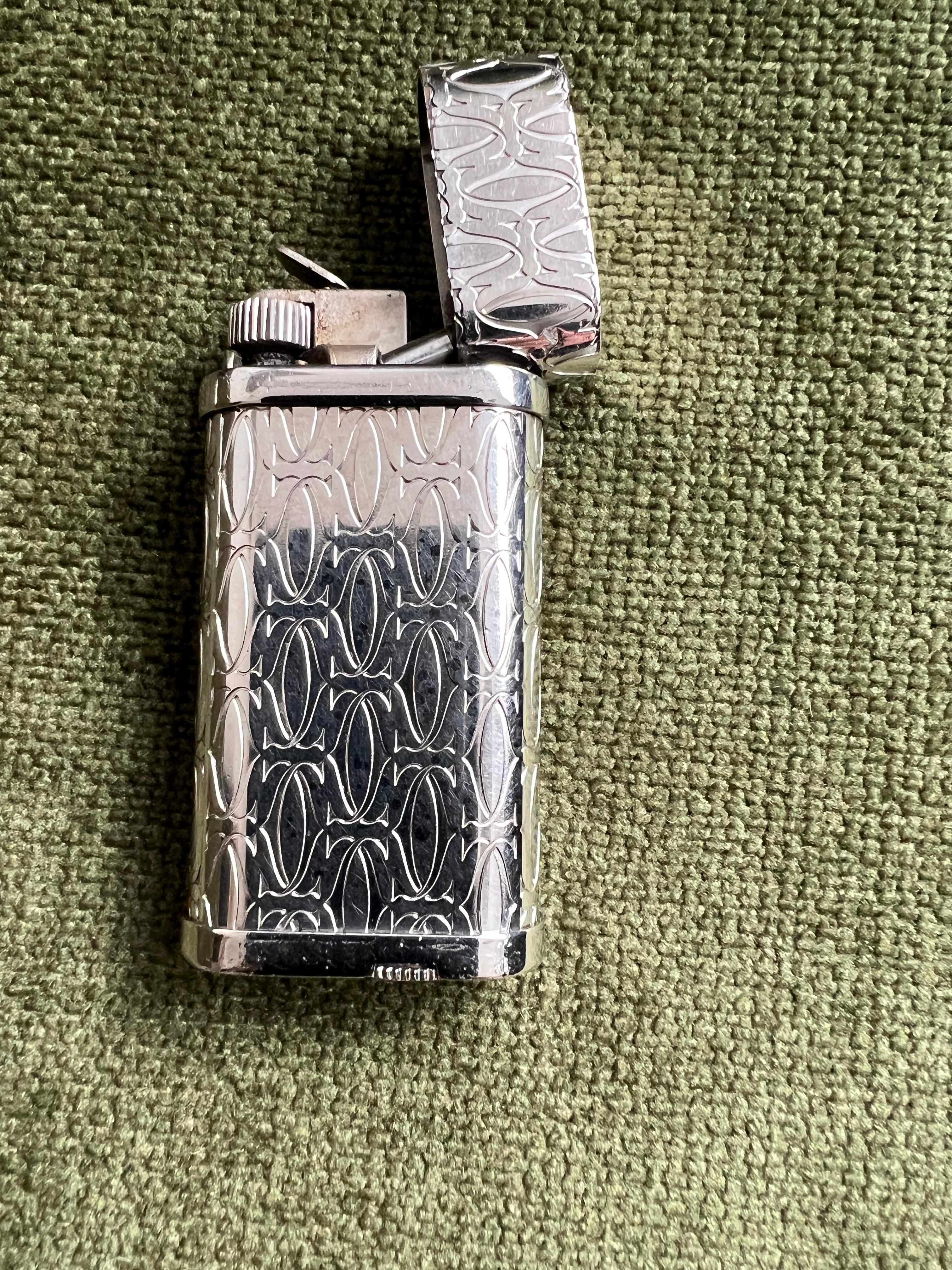 Le Must De Cartier Leuchte C De Logo Silber und Palladium-Finish 5