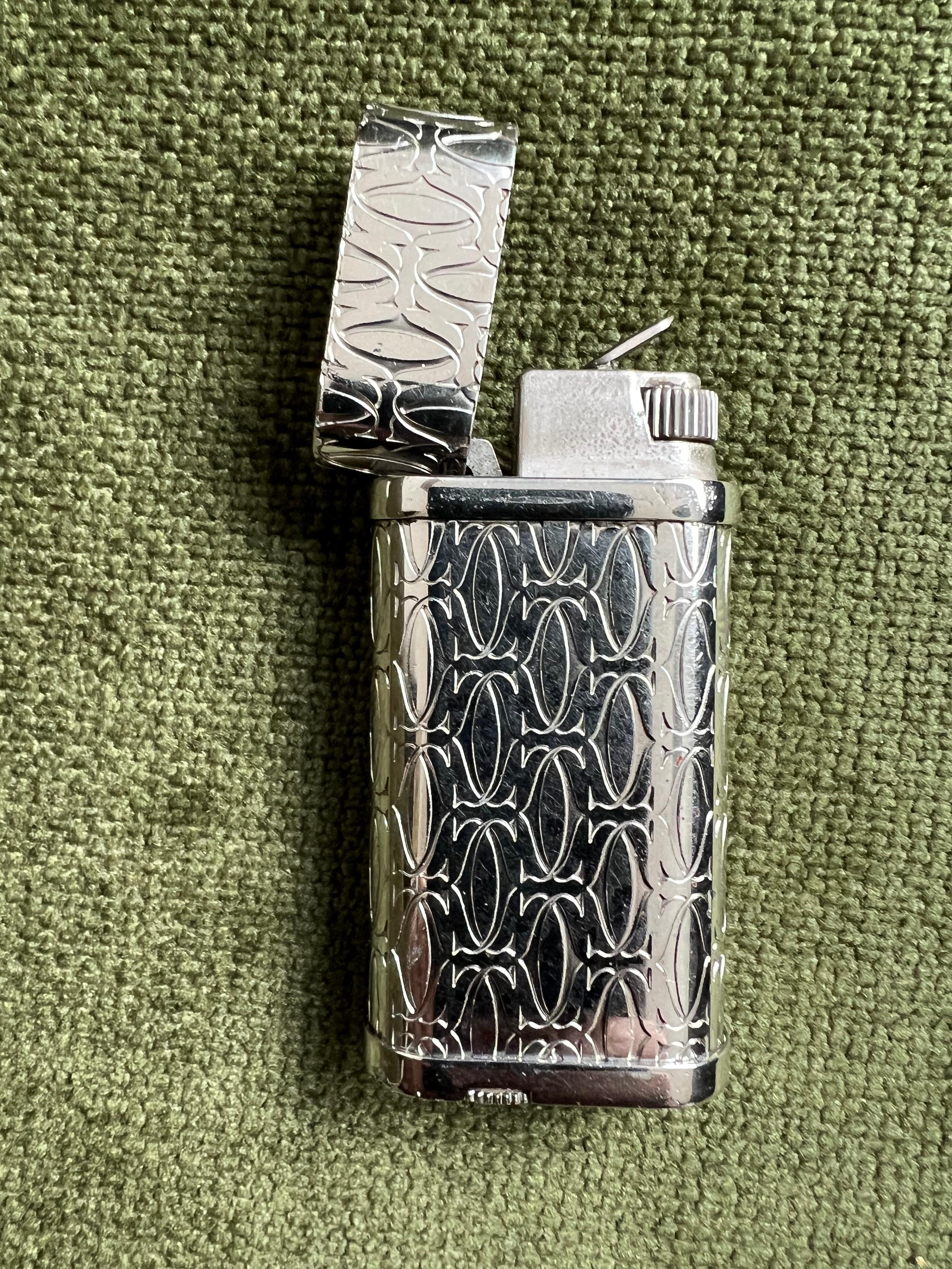 Le Must De Cartier Leuchte C De Logo Silber und Palladium-Finish 4