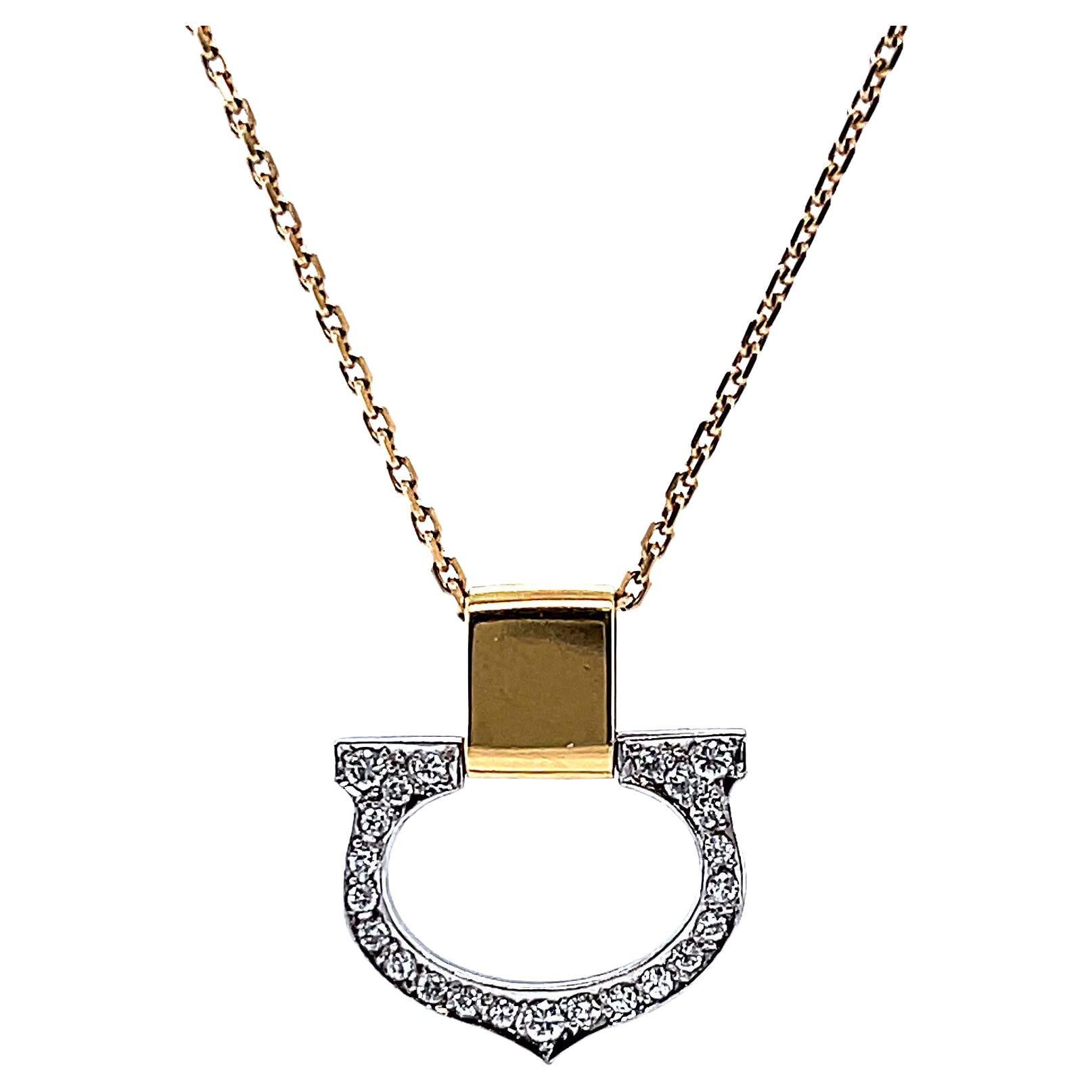 Le Must de Cartier Diamond 18 Karat Gold "C" Pendant