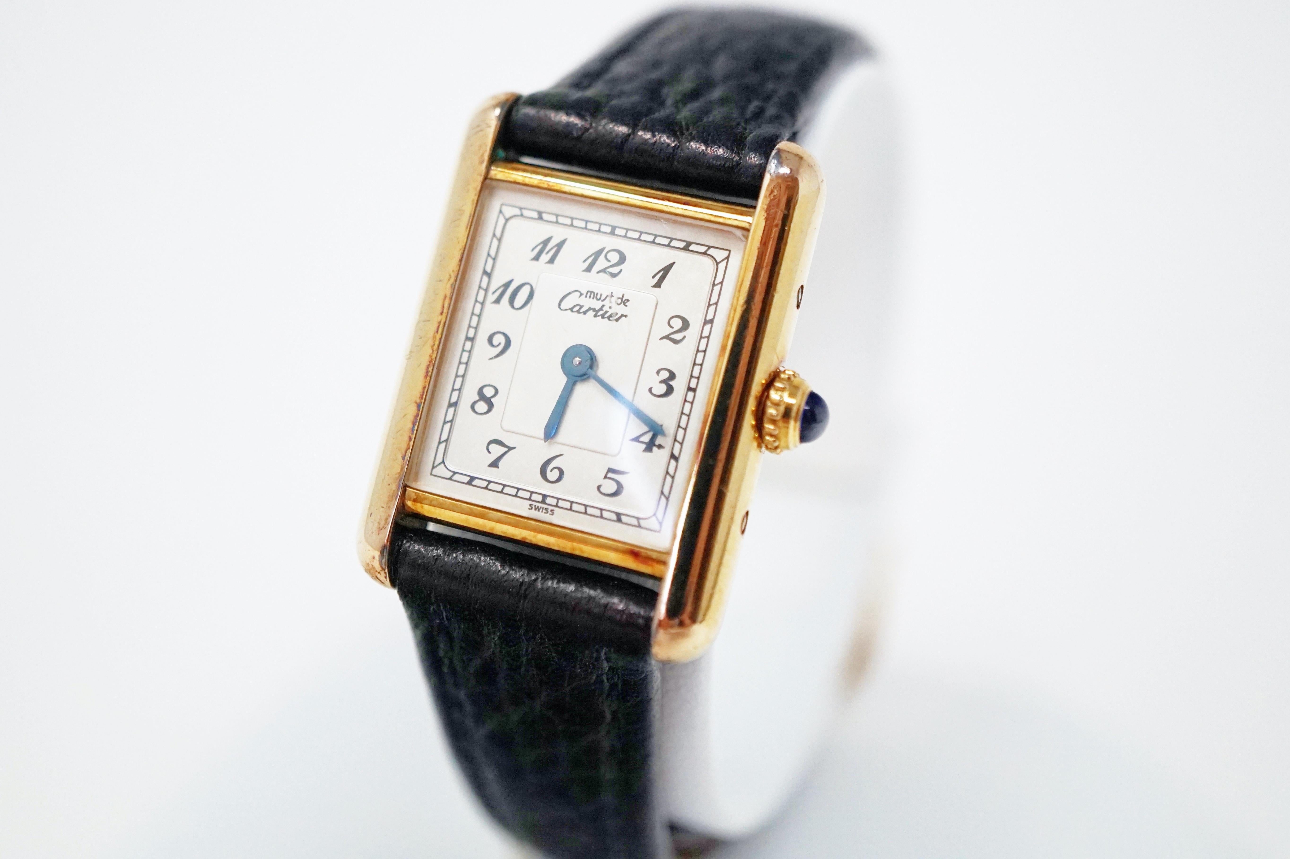 must de cartier gold watch