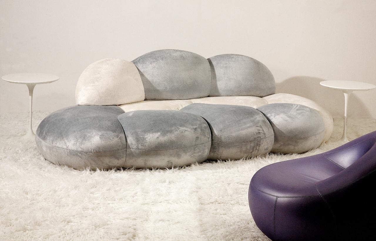 Giovannetti Collezioni 21st Century Le Nuvole Sofà WHITE designer S. Giobbi en vente 4