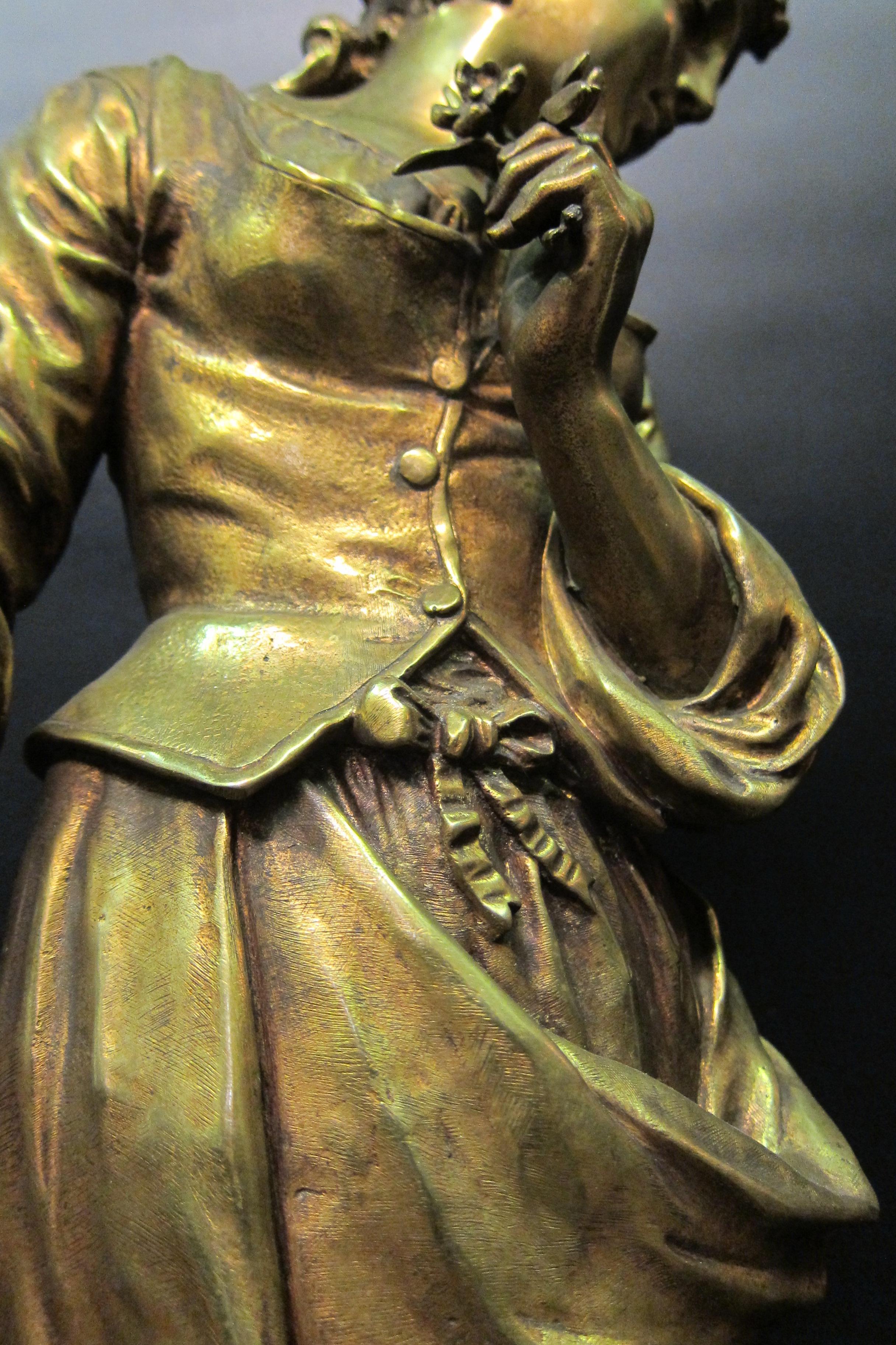Doré « Le Passage Du Ruisseau », bronze d'Edmond Tassel en vente