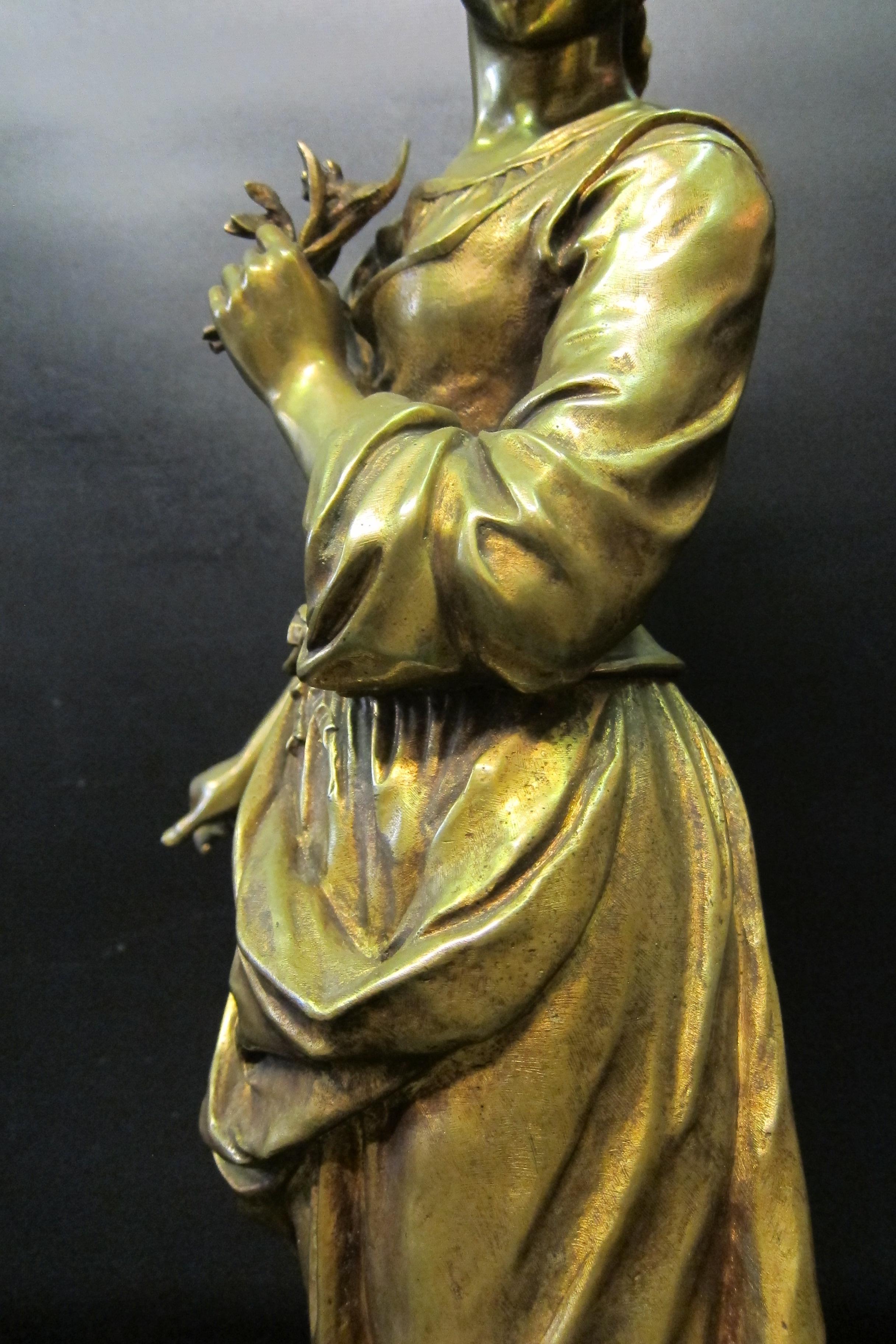 Bronze « Le Passage Du Ruisseau », bronze d'Edmond Tassel en vente