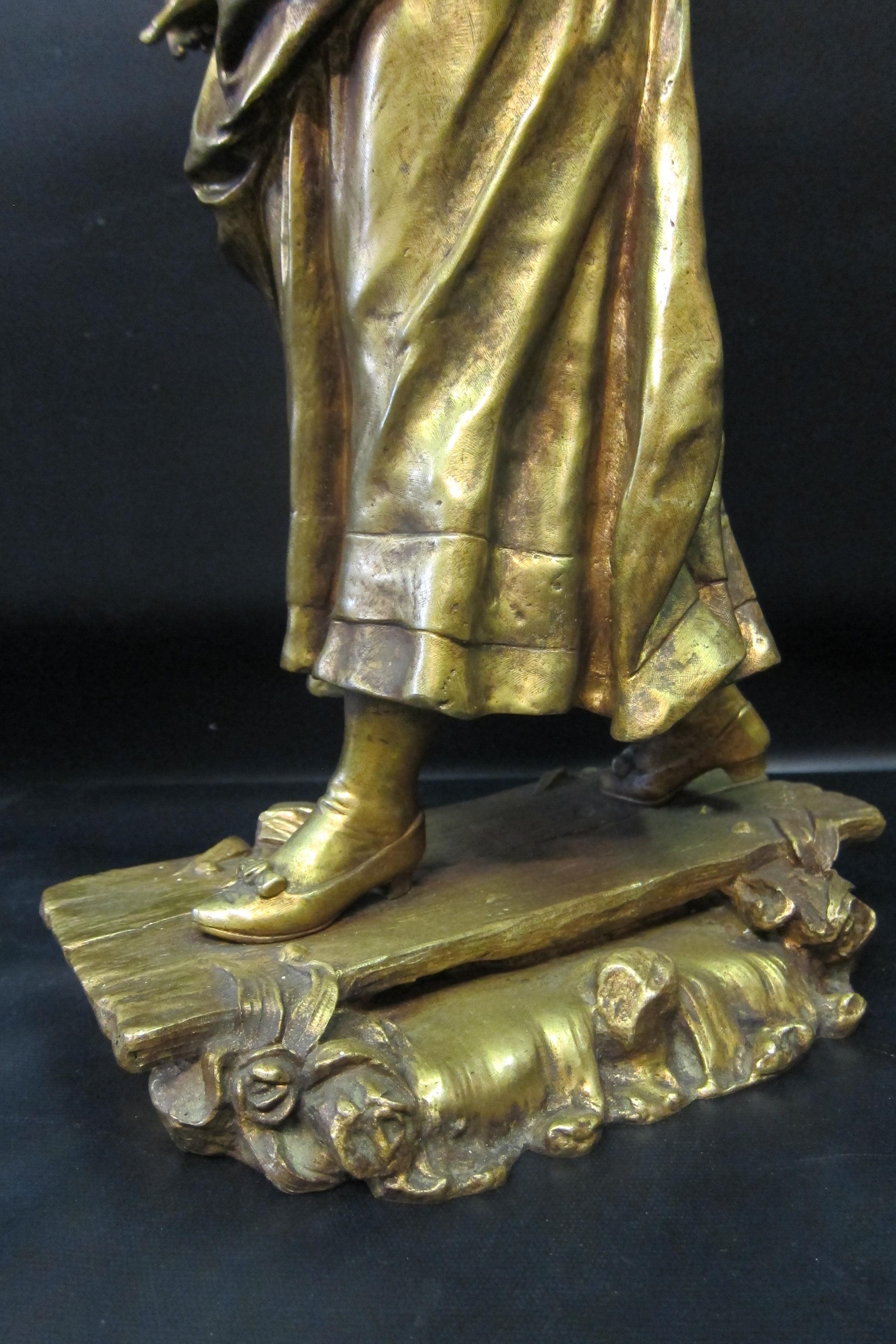 « Le Passage Du Ruisseau », bronze d'Edmond Tassel en vente 1
