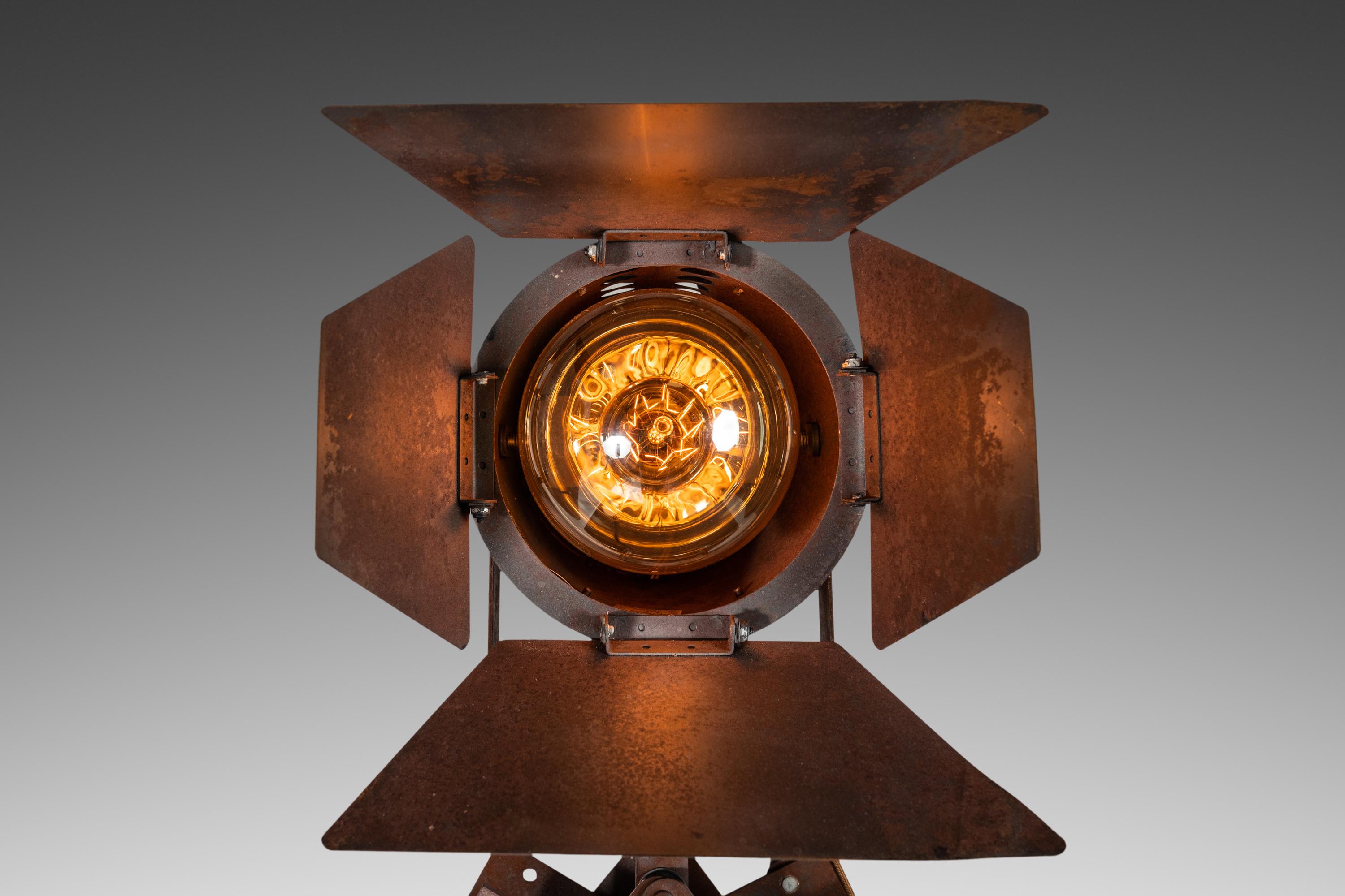 Le Passé Est Léger '1 of 3' Customized Industrial Stage Light / Stage Lamp, 1930 For Sale 6