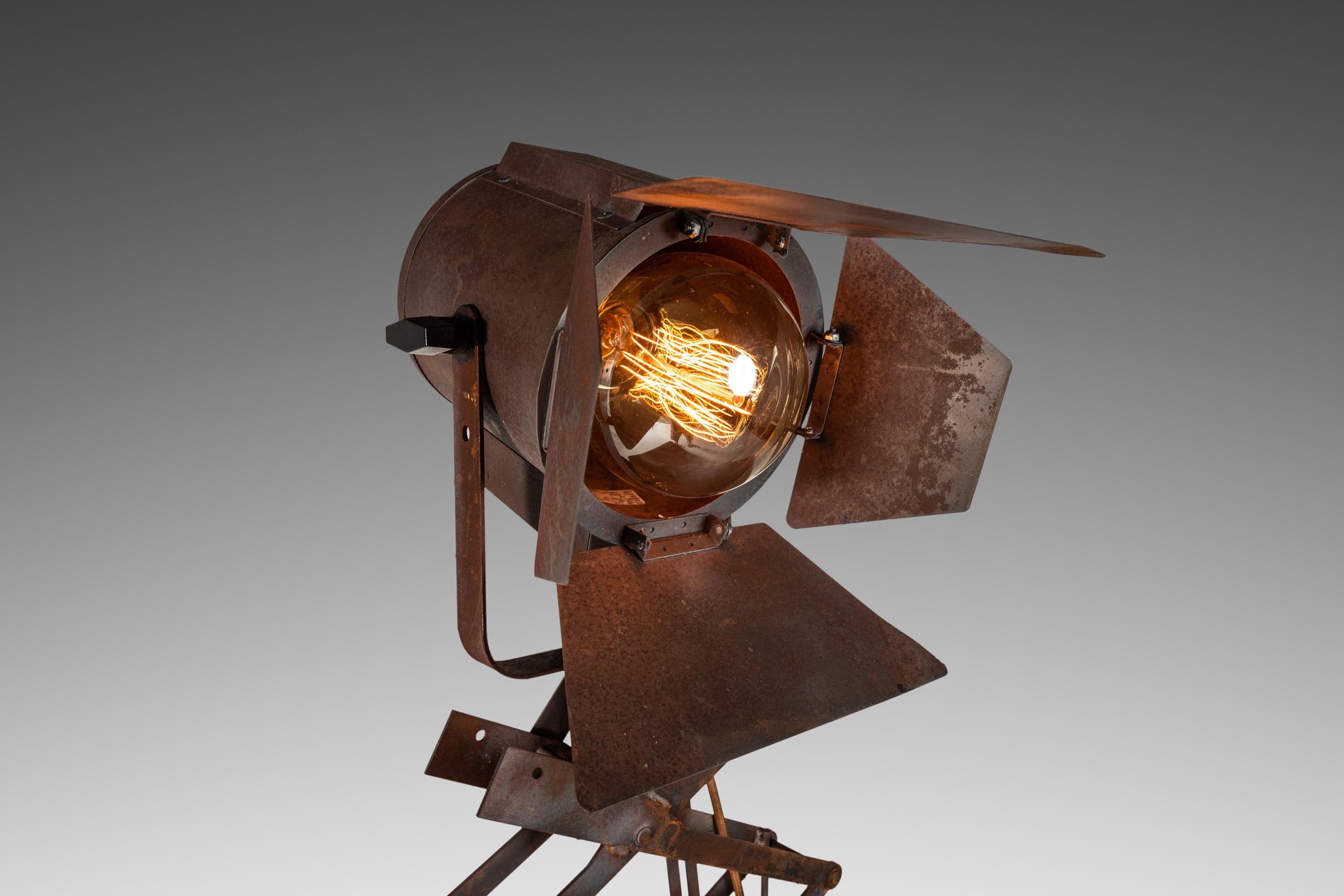 Le Passé Est Léger '1 of 3' Customized Industrial Stage Light / Stage Lamp, 1930 For Sale 7