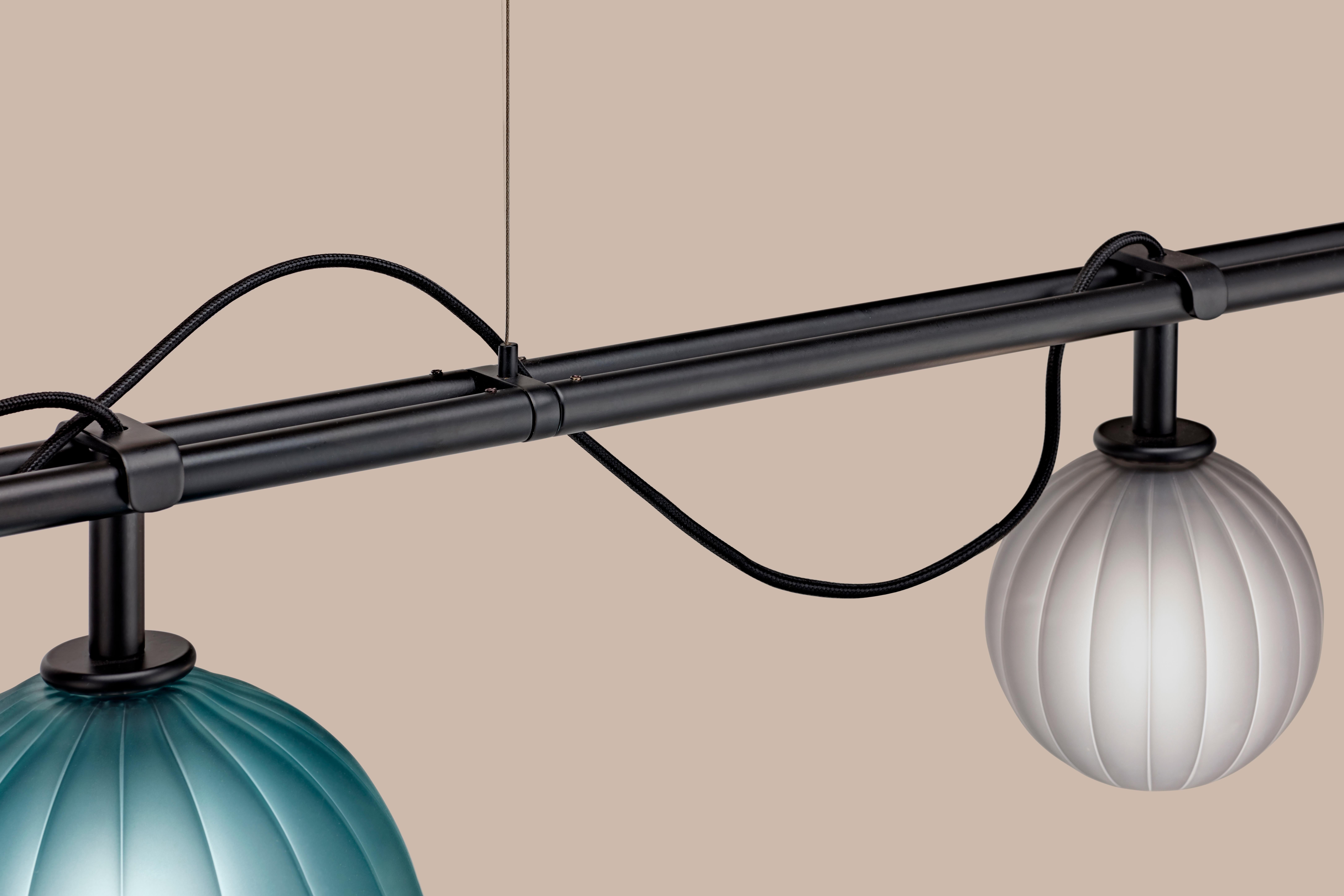 Le Perle Kleine Pendelleuchte von Euroluce Lampadari (Metall) im Angebot