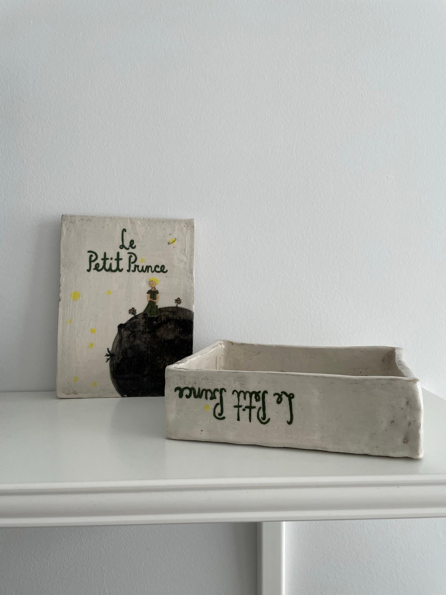 This one of a kind piece by Catie Curry, a Brooklyn based ceramicist and interior designer, is part of her Book Box collection. The above listed piece is available for immediate purchase, but other books can be recreated upon request. This piece