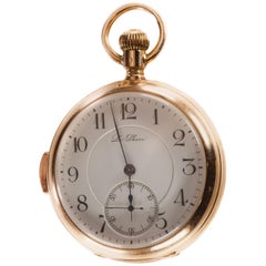 Le Phare 18 Karat Yellow Gold Minute Repeater Open Face Pocket Watch