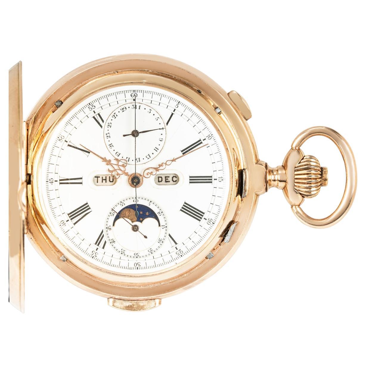 Le Phare A Rose Gold Full Hunter Calendar Minute Repeater Chronograph C1890