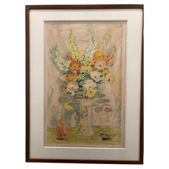 LE PHO Lithographie  E.A  Blumen