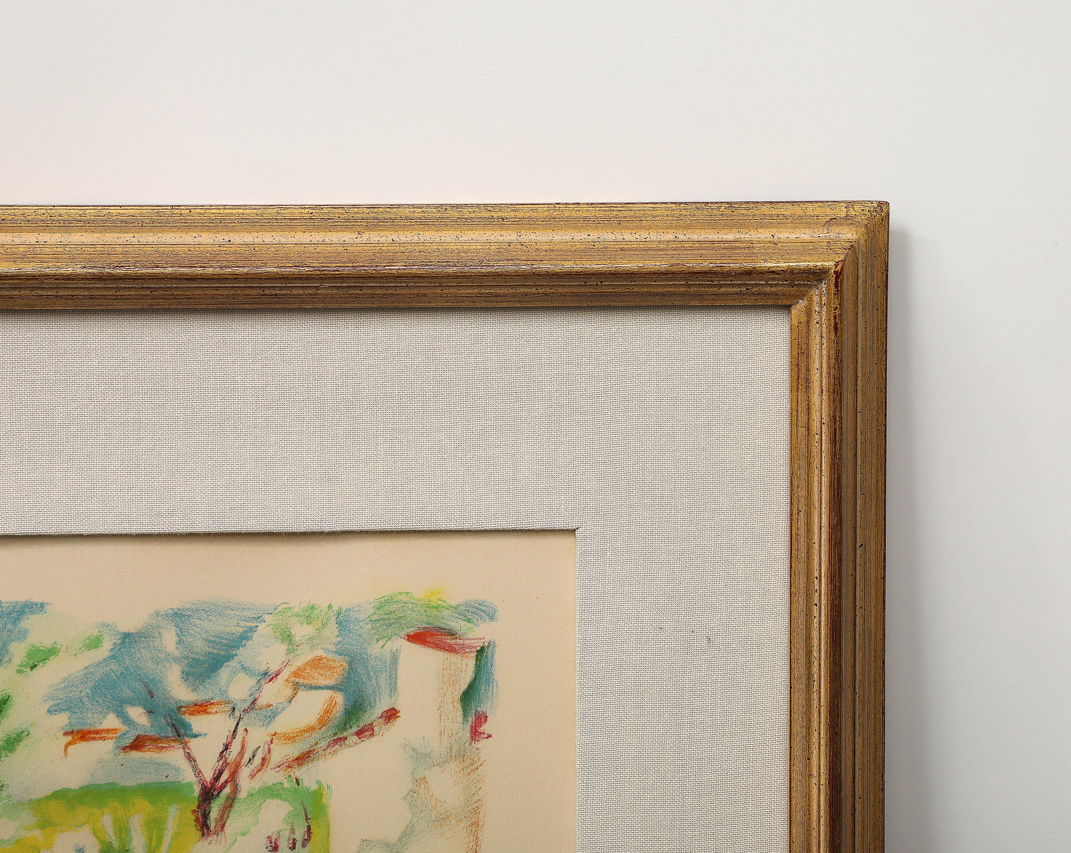 Modern Le Pho lithograph Two Sisters
