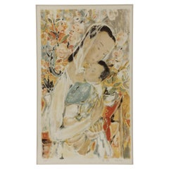 Le Pho Mother And Child Lithograph Numbered 57/60