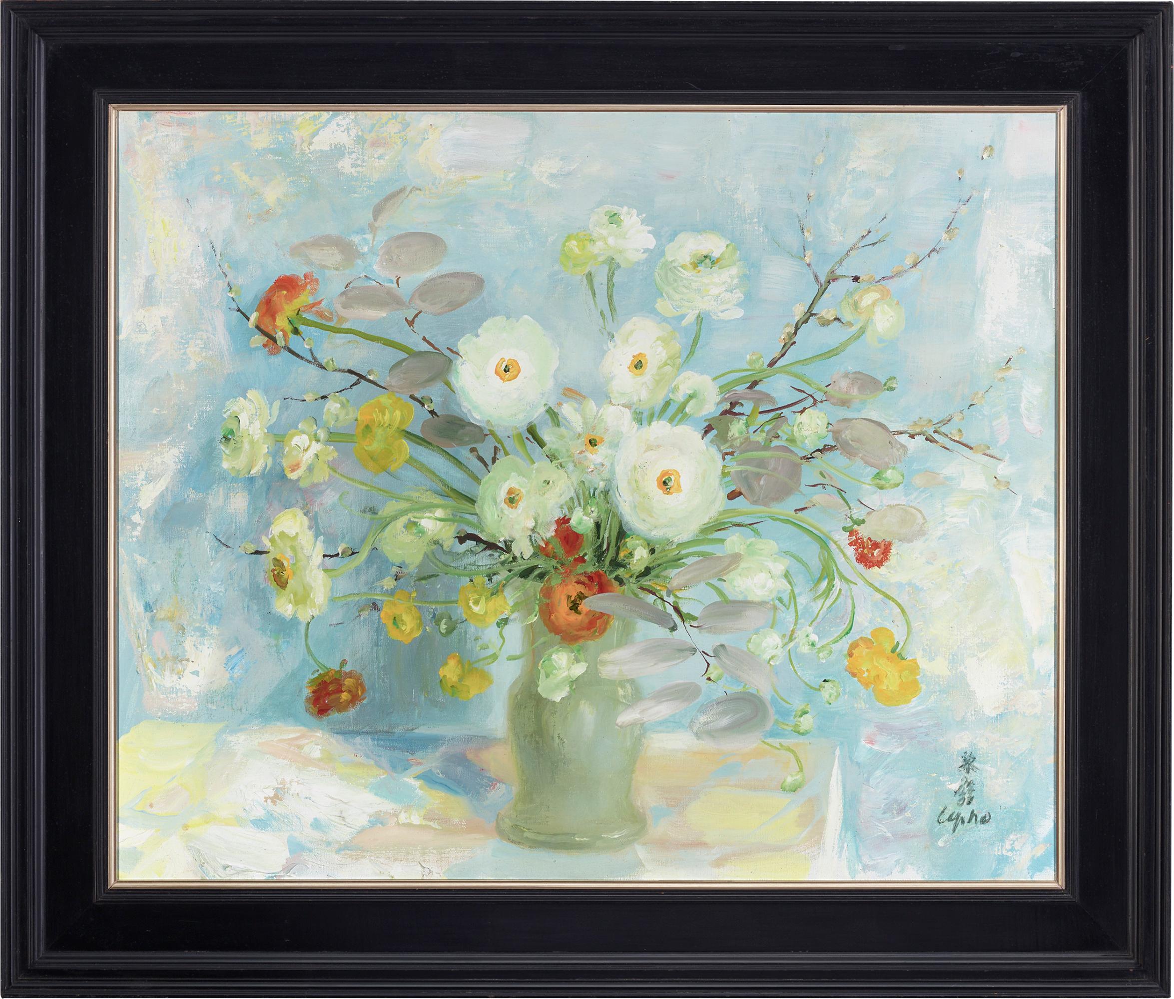 Fleurs (Flowers) - Painting by Le Pho