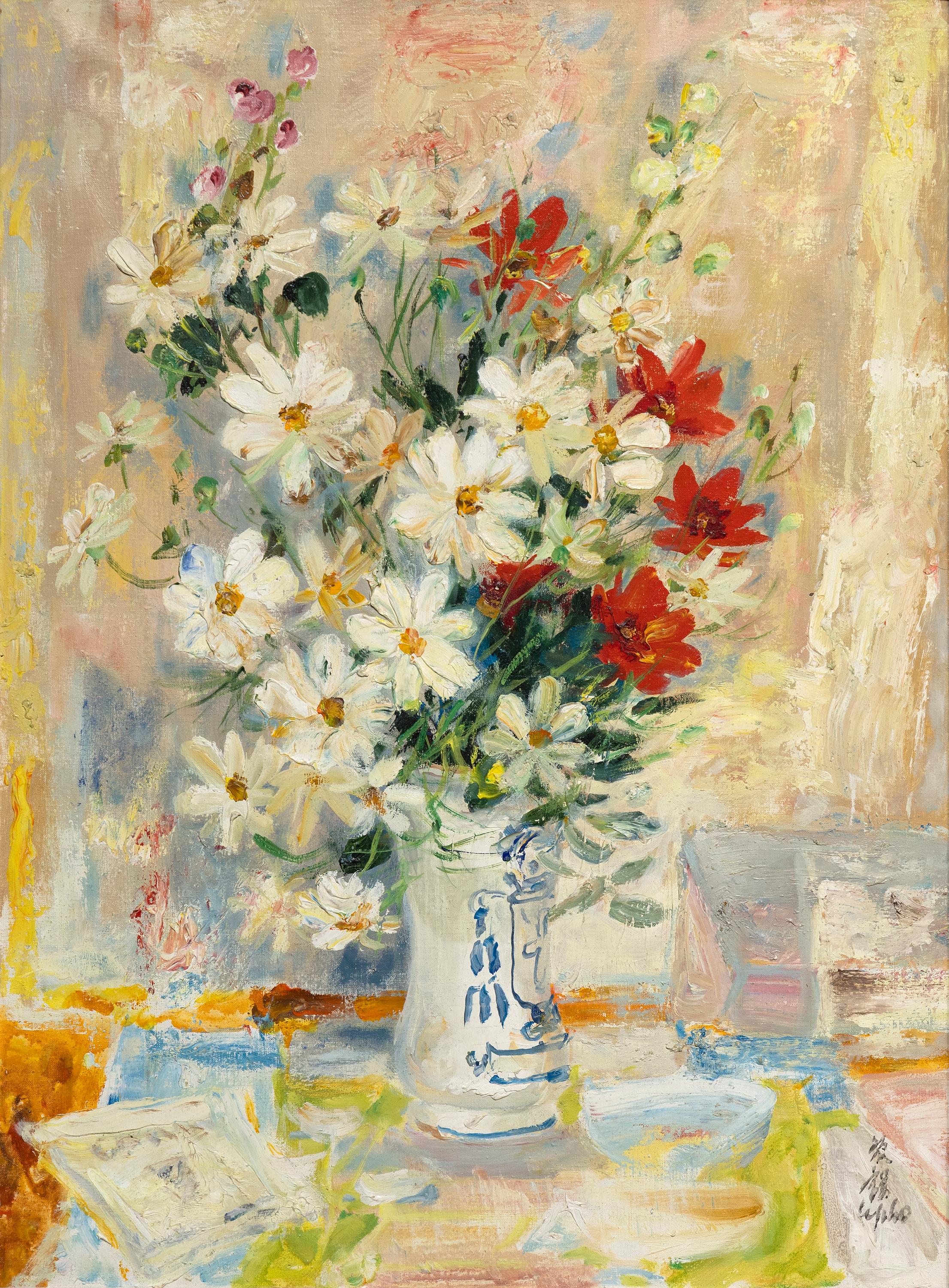 Blumen – Painting von Le Pho