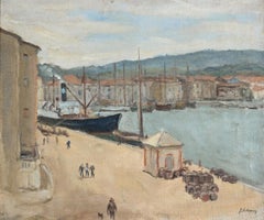 Le Port de Saint-Tropez, olio su tela di Jacques Salomon, 1930