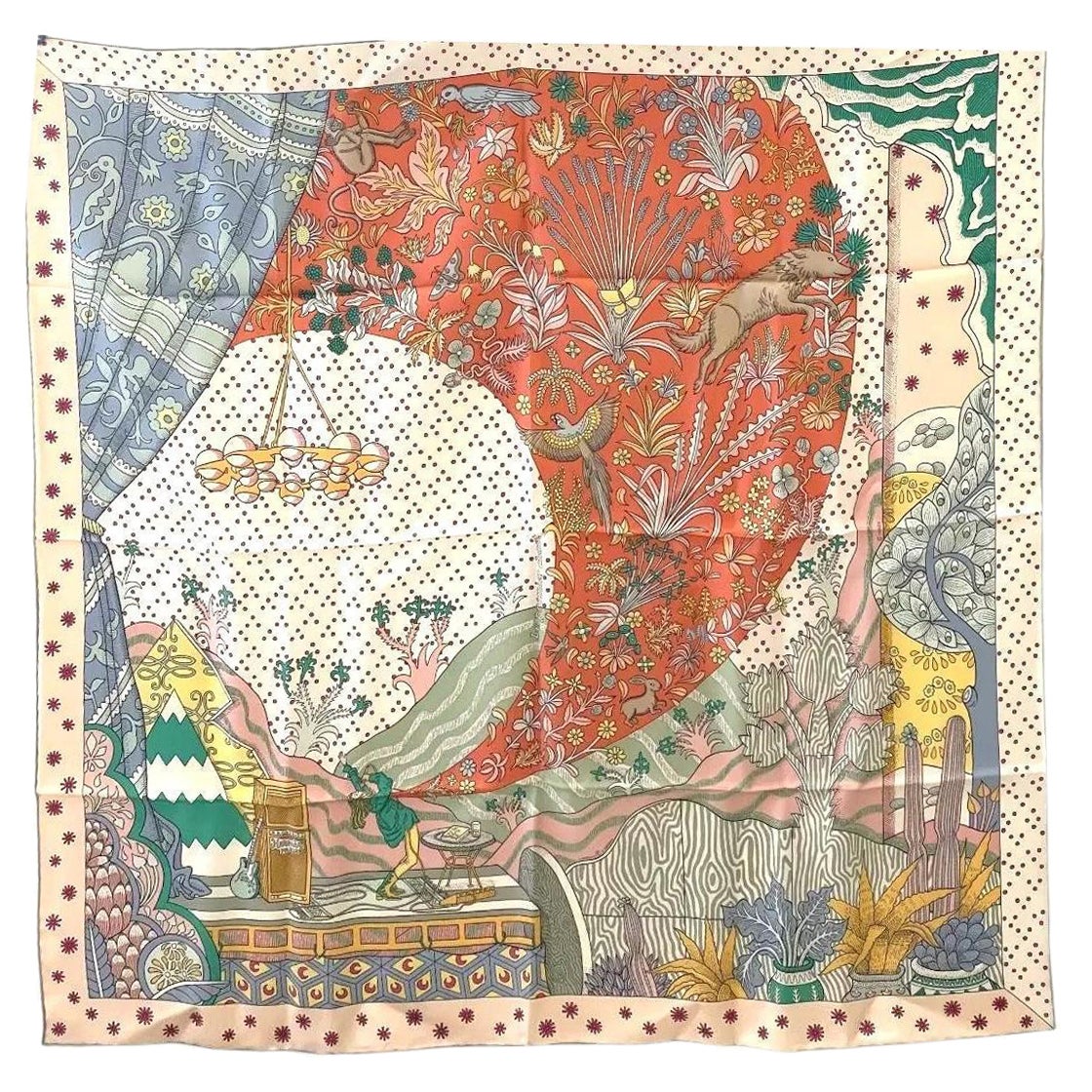 Le Premier Chant Schal 90 Seide Neue Farbgebung Neue 09