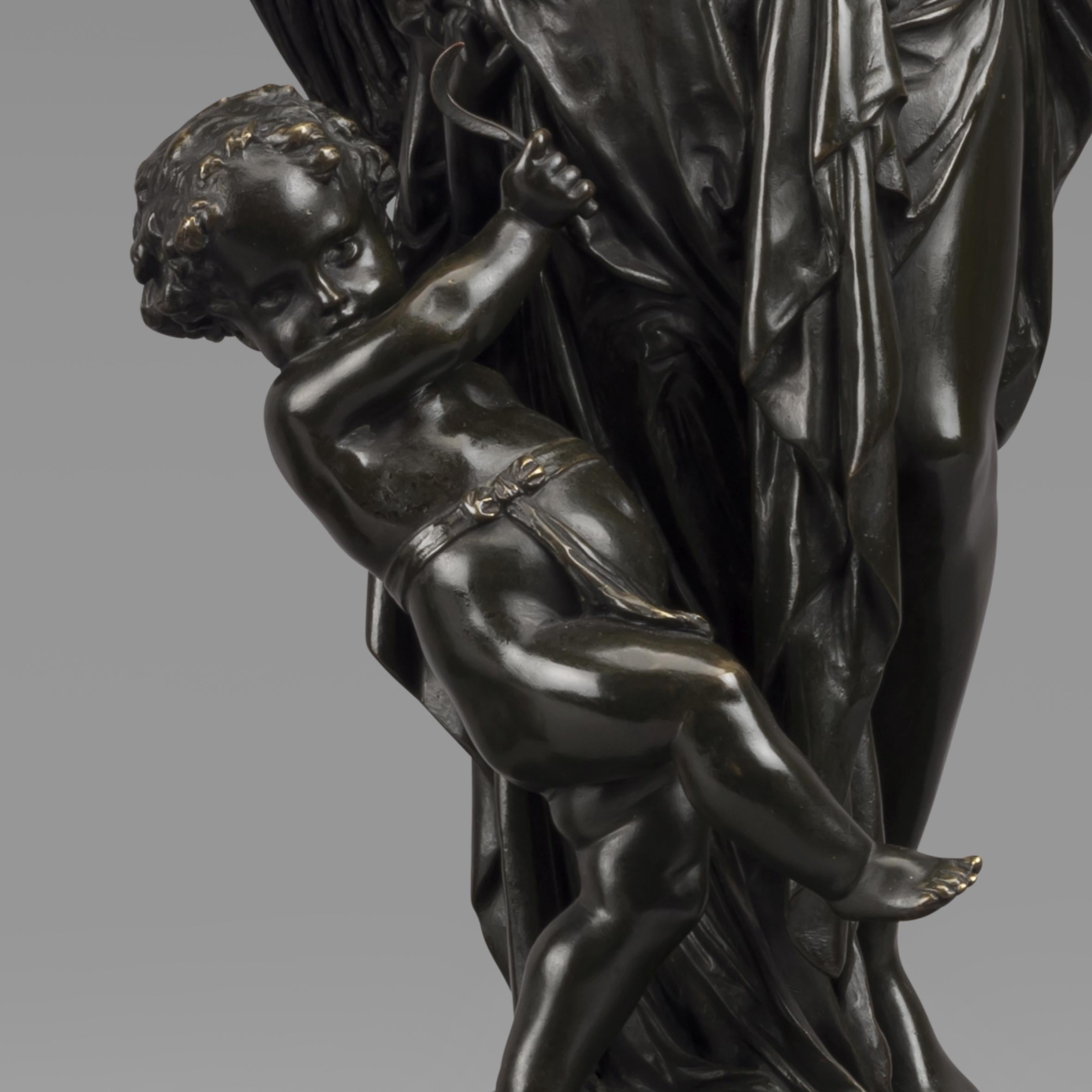 Patinated Le Printemps et L'Eté, Bronze Figures After Carrier-Belleuse. French, circa 1870