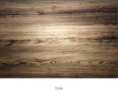 Le Refuge Outdoor Daybed by Marc Ange with Teak Base and Yellow Metal Leaves