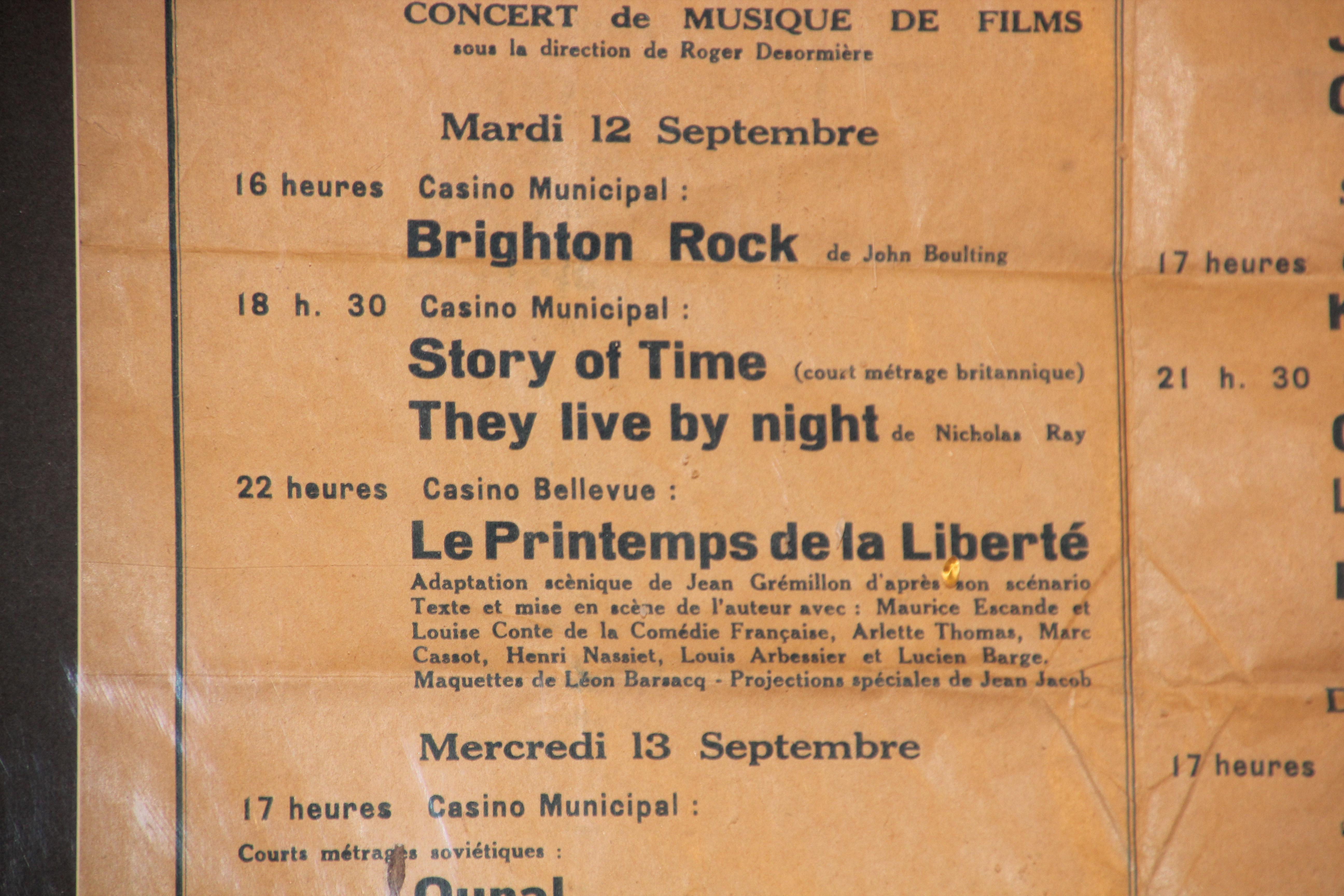 20th Century Le Rendez Vous De Biarritz French Poster