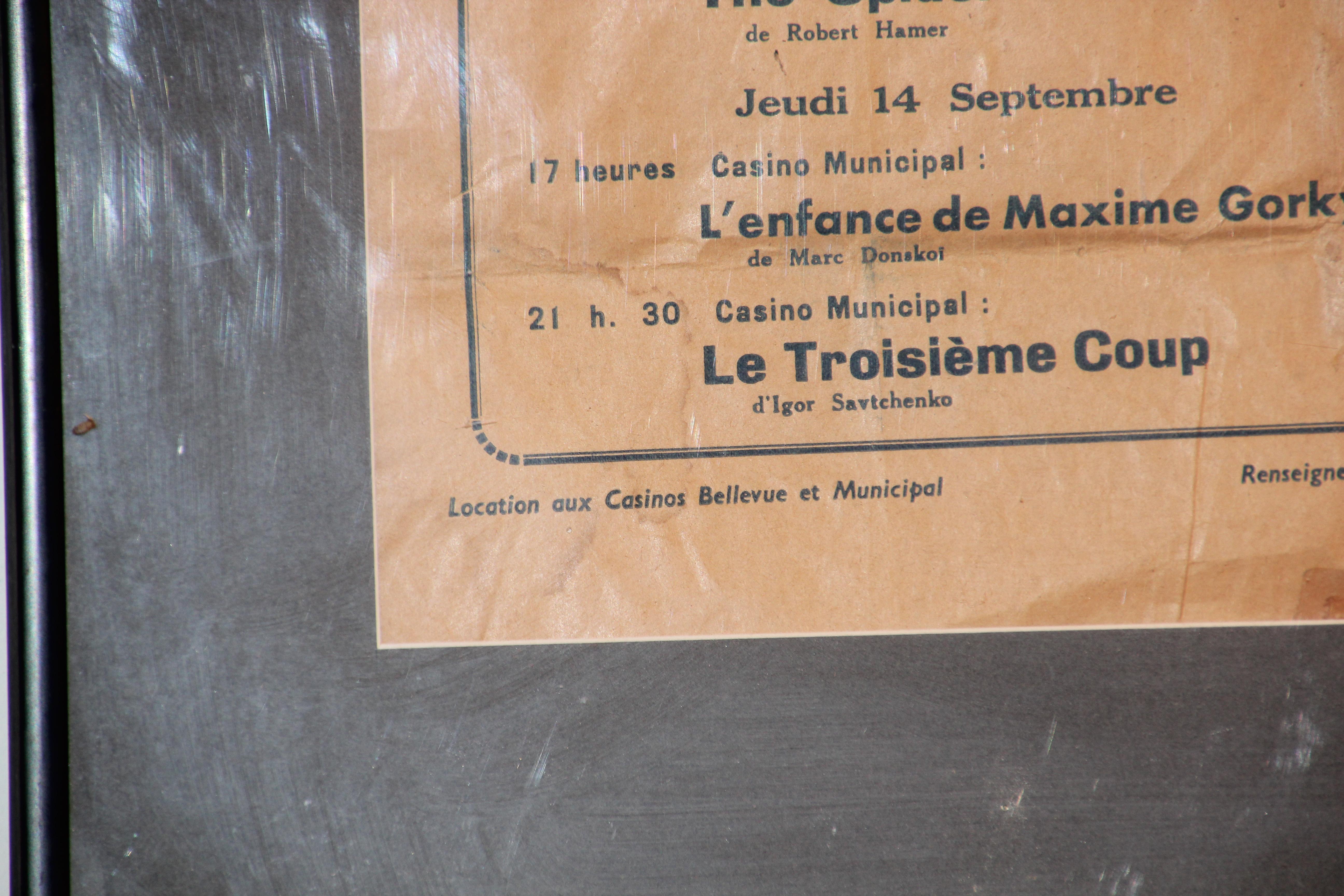 Paper Le Rendez Vous De Biarritz French Poster