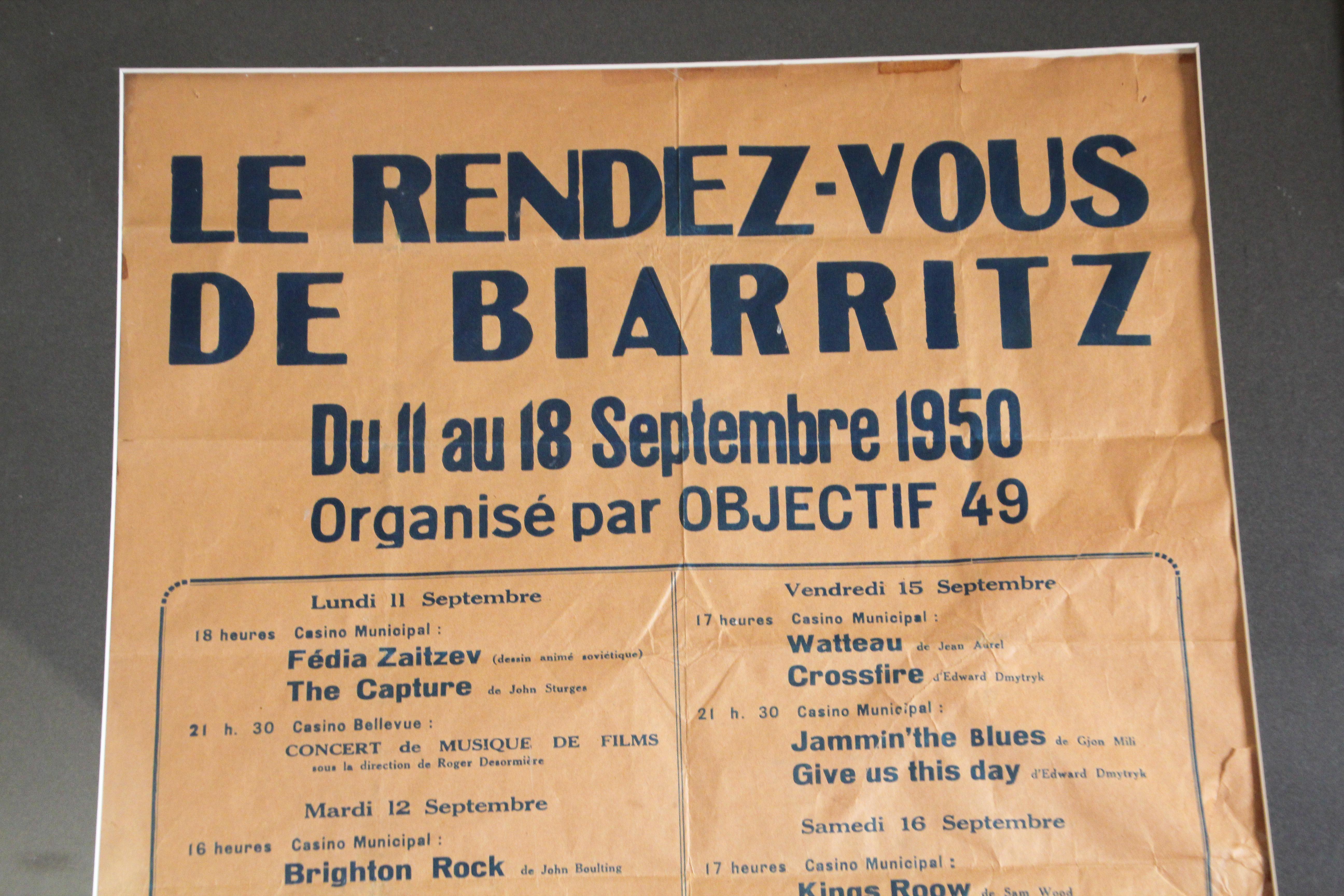Le Rendez Vous De Biarritz French Poster 12
