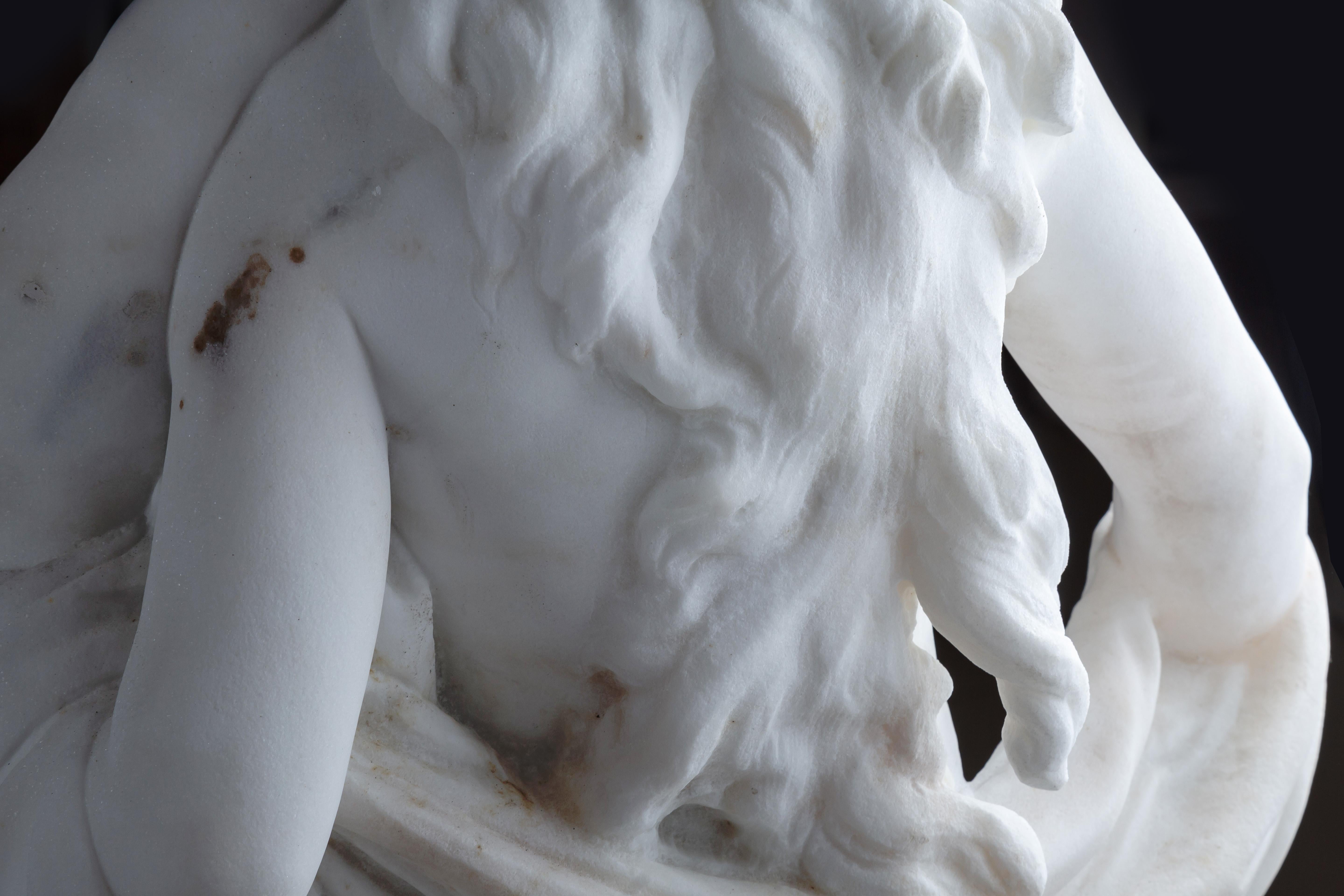 Le Retour des Champs ‘Return from the Harvest’ Carrara Marble, Signed and Dated 10