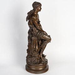 "Le. Rêve"- Hippolyte François Moreau (1832-1927) Sculpture figurative en bronze