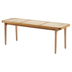 'Le Roi Bench' by Norr11 Natural Oak and Rattan