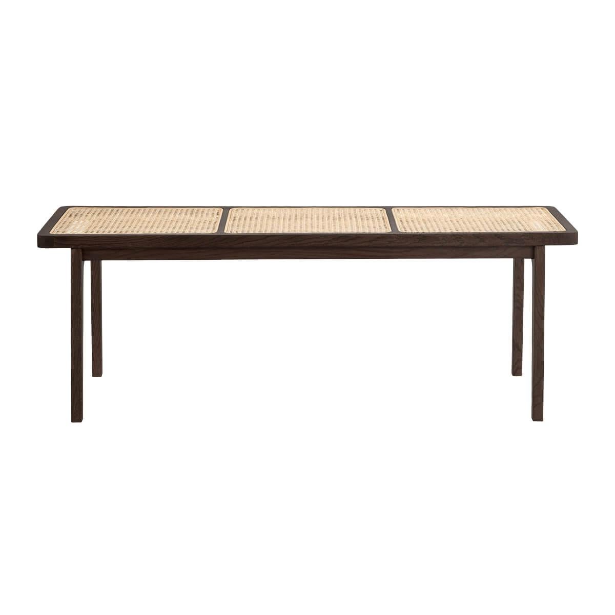 Danois Banc Le Roi de Norr11 en frêne fumé et rotin en vente