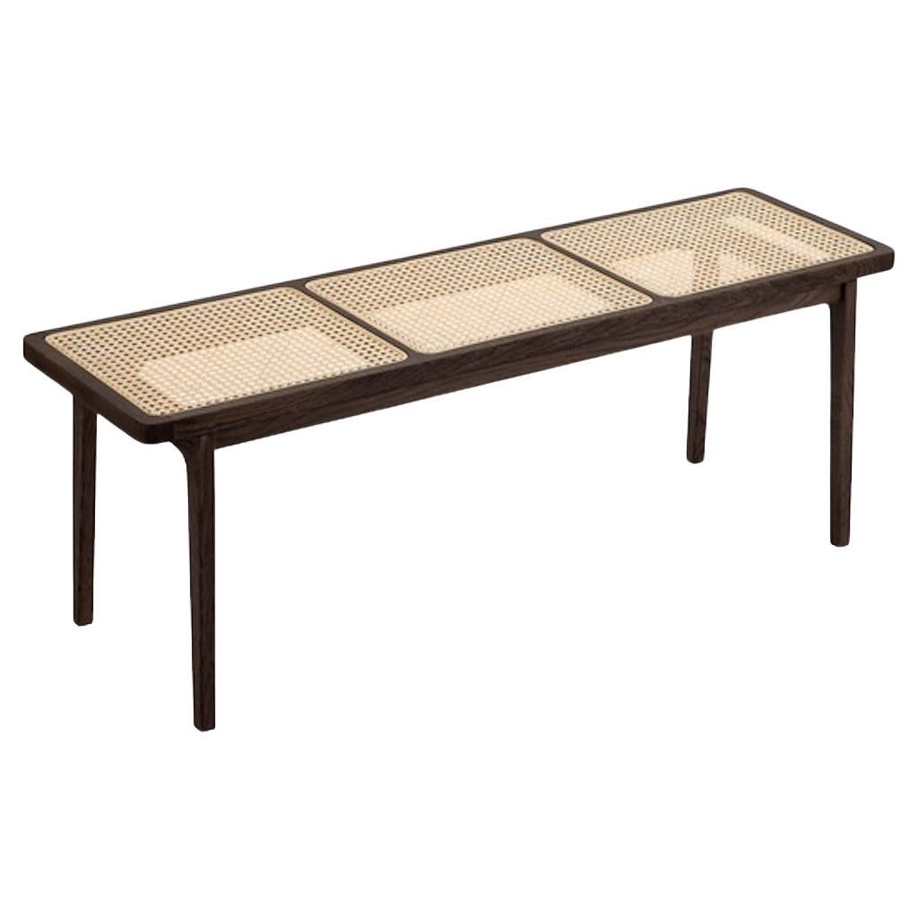 'Le Roi Bench' by Norr11 Smoked Ash and Rattan