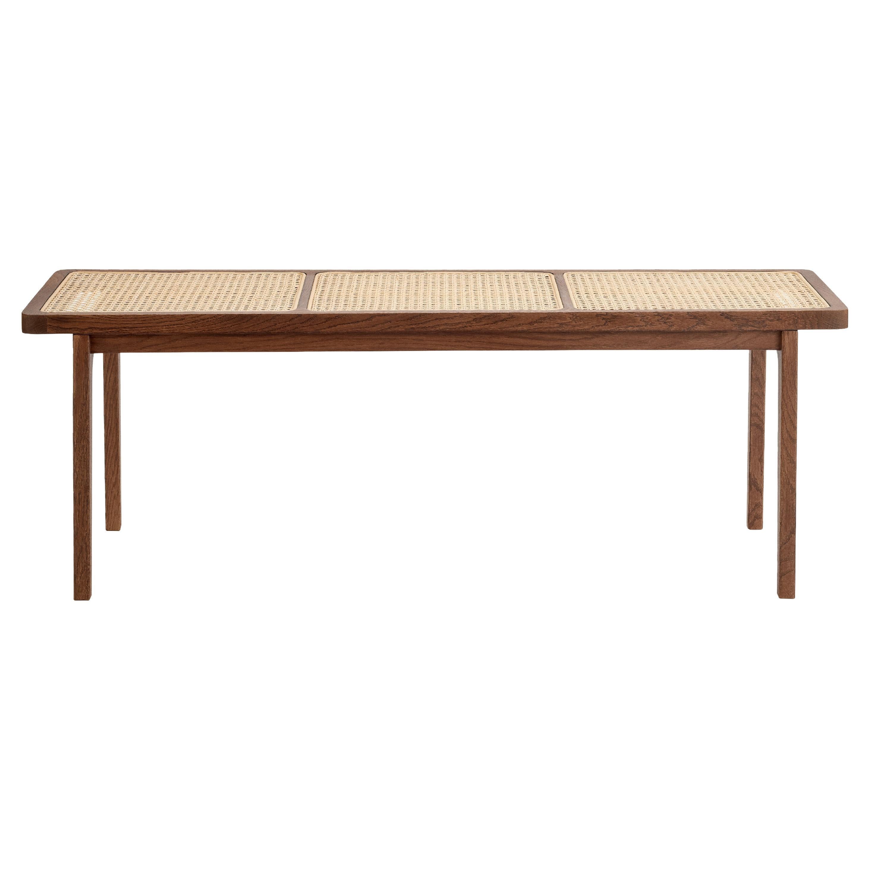 Le Roi Dark Smoked Ash Bench by NORR11 For Sale