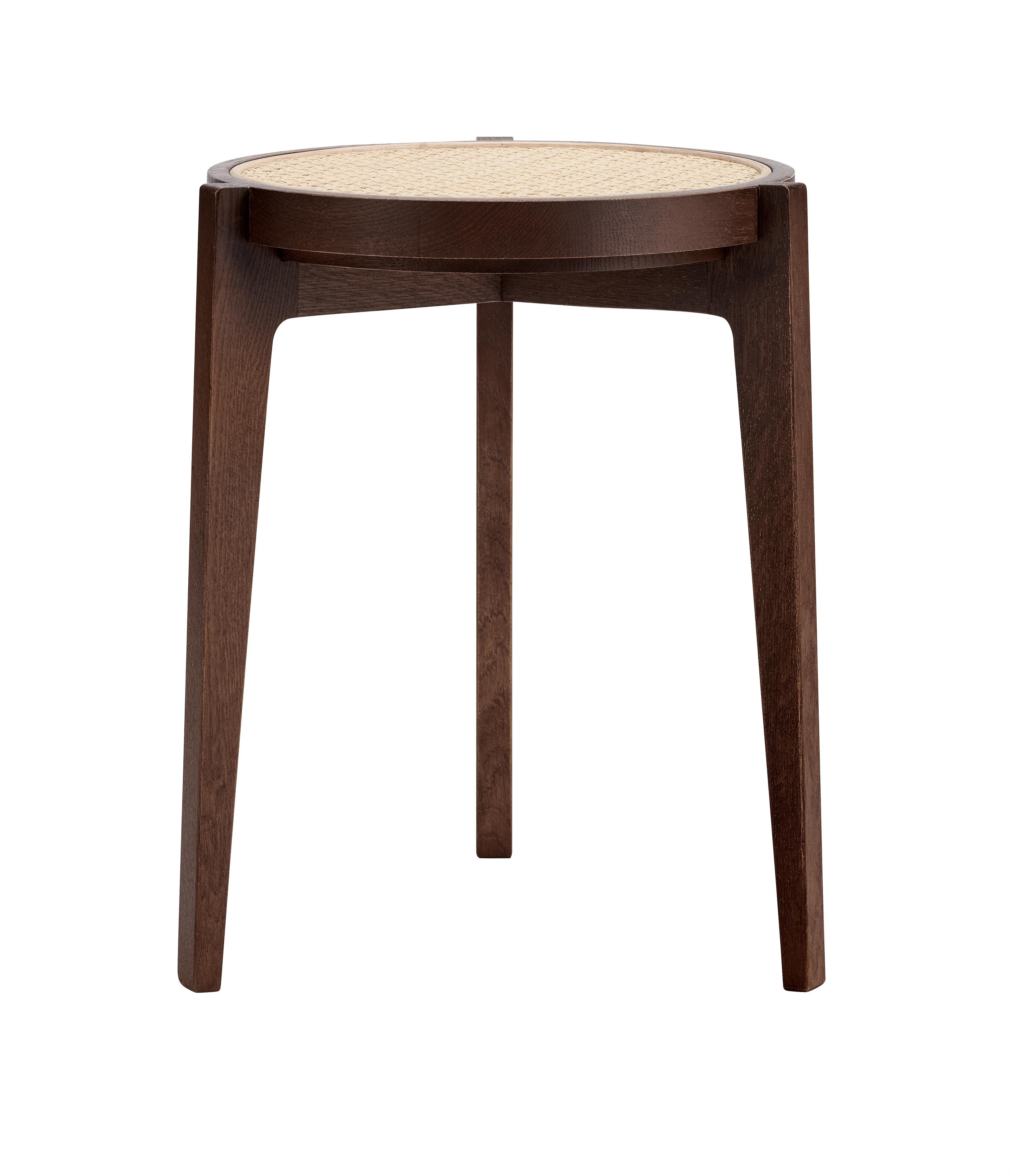Post-Modern Le Roi Dark Smoked Ash Stool by NORR11 For Sale