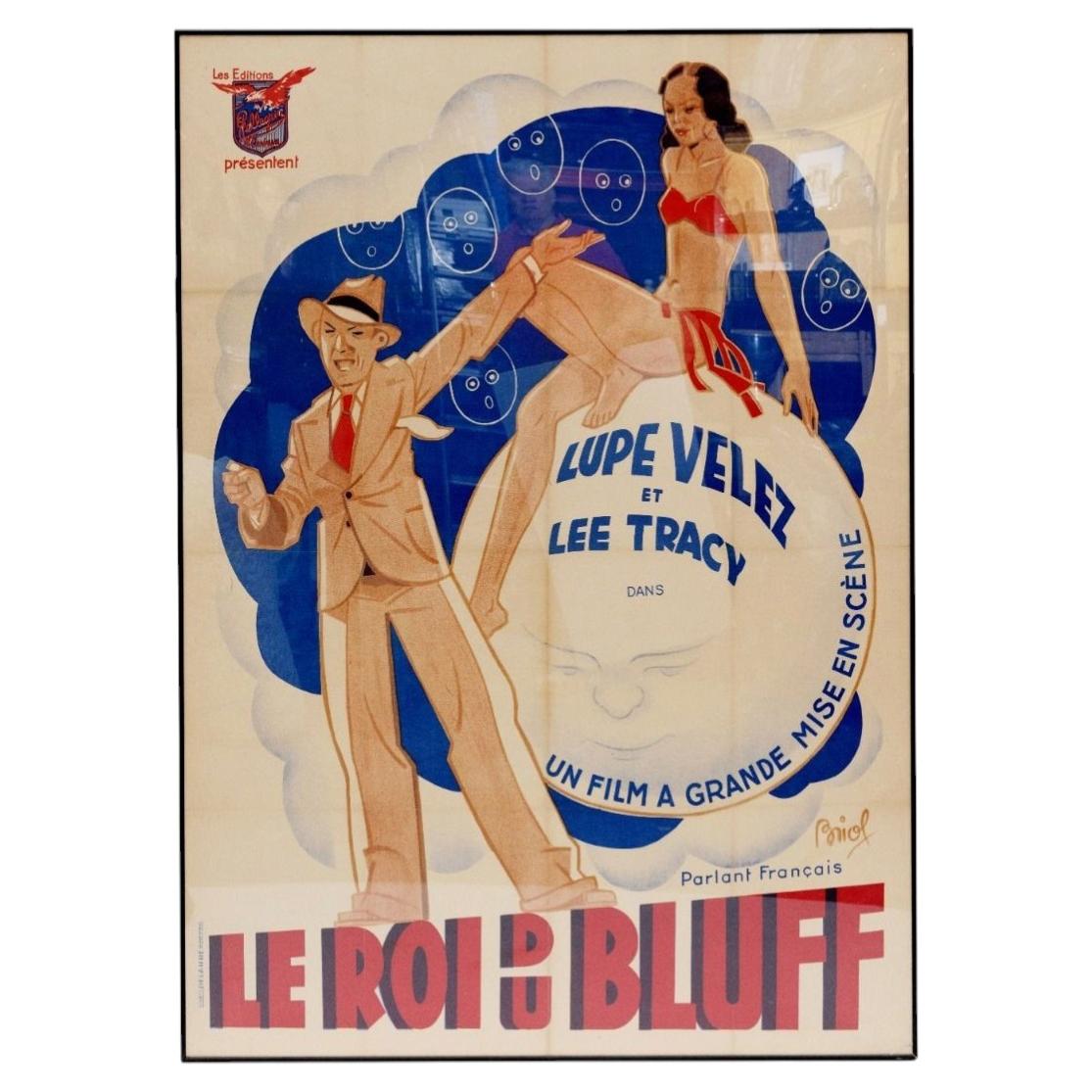 "Le Roi Du Bluff" - French Vintage Movie Poster 1932 For Sale