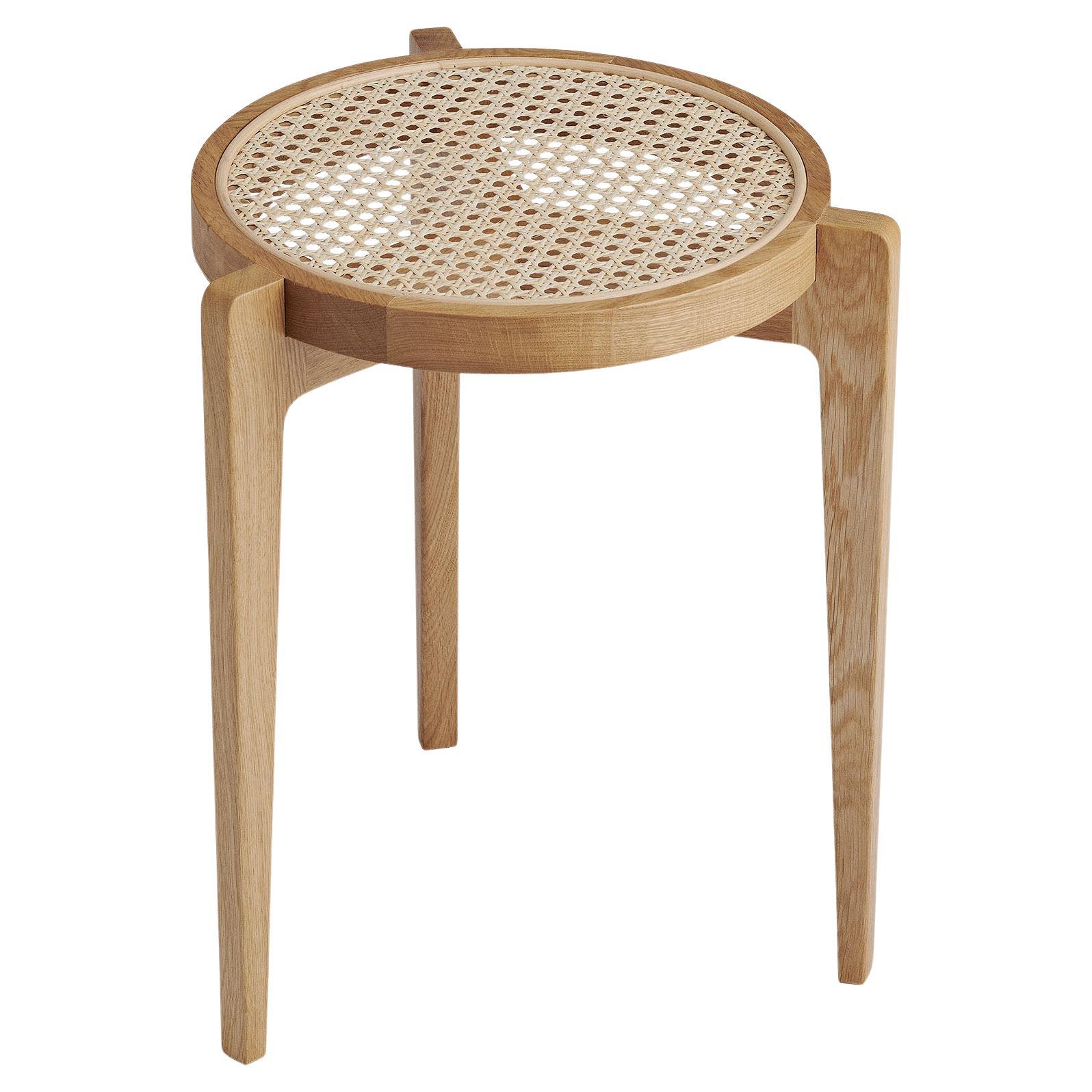 Le Roi Natural Ash Stool by NORR11 For Sale