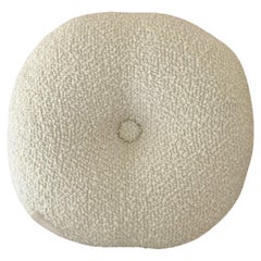 Le Rond Medium Wool Bouclé Cushion, Egg White