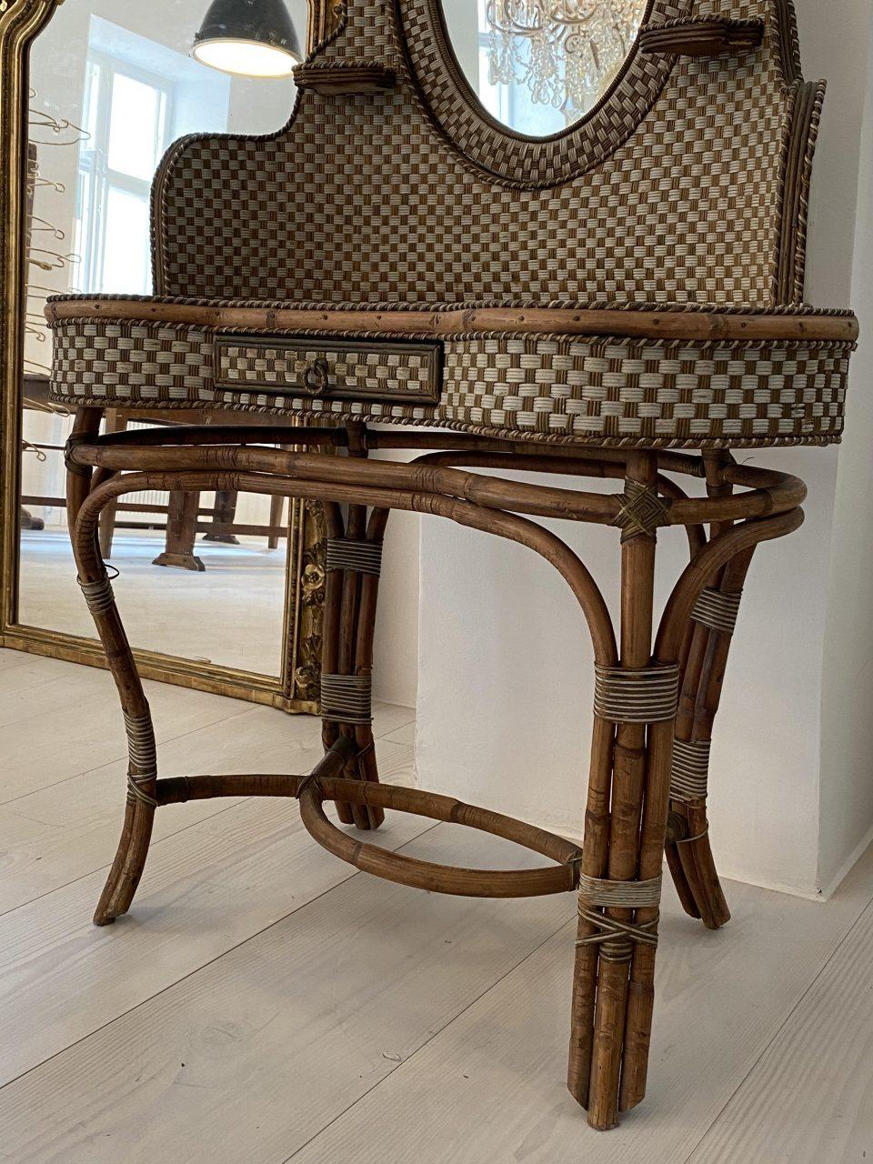 French Le Rotin Vanity Table