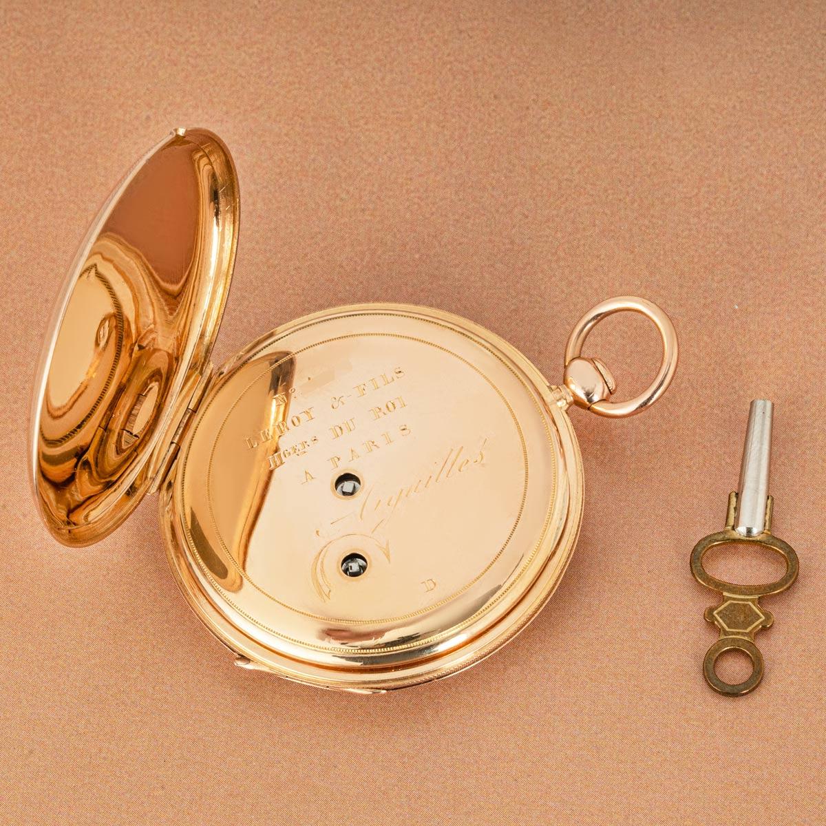 Men's Le Roy et Fils A Rare Gold Quarter Repeater Pocket Watch C1830