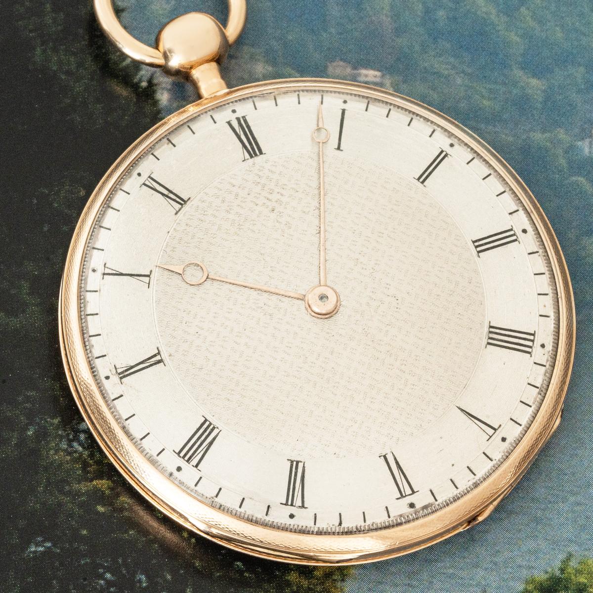 Le Roy & Fils. A Rose Gold Keywind Quarter Repeater Pocket Watch. C1820 For Sale 6