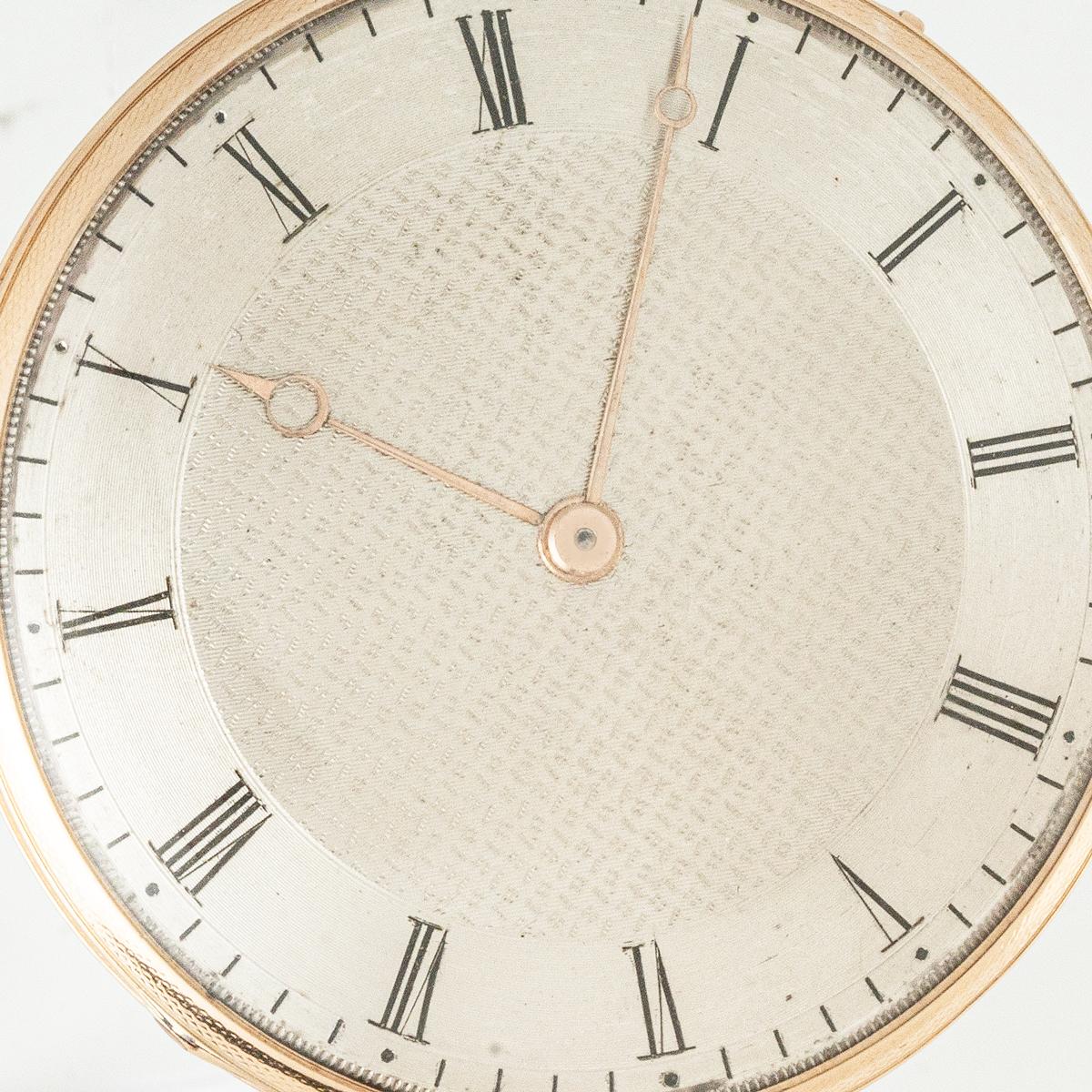 Le Roy & Fils. A Rose Gold Keywind Quarter Repeater Pocket Watch. C1820 In Excellent Condition For Sale In London, GB