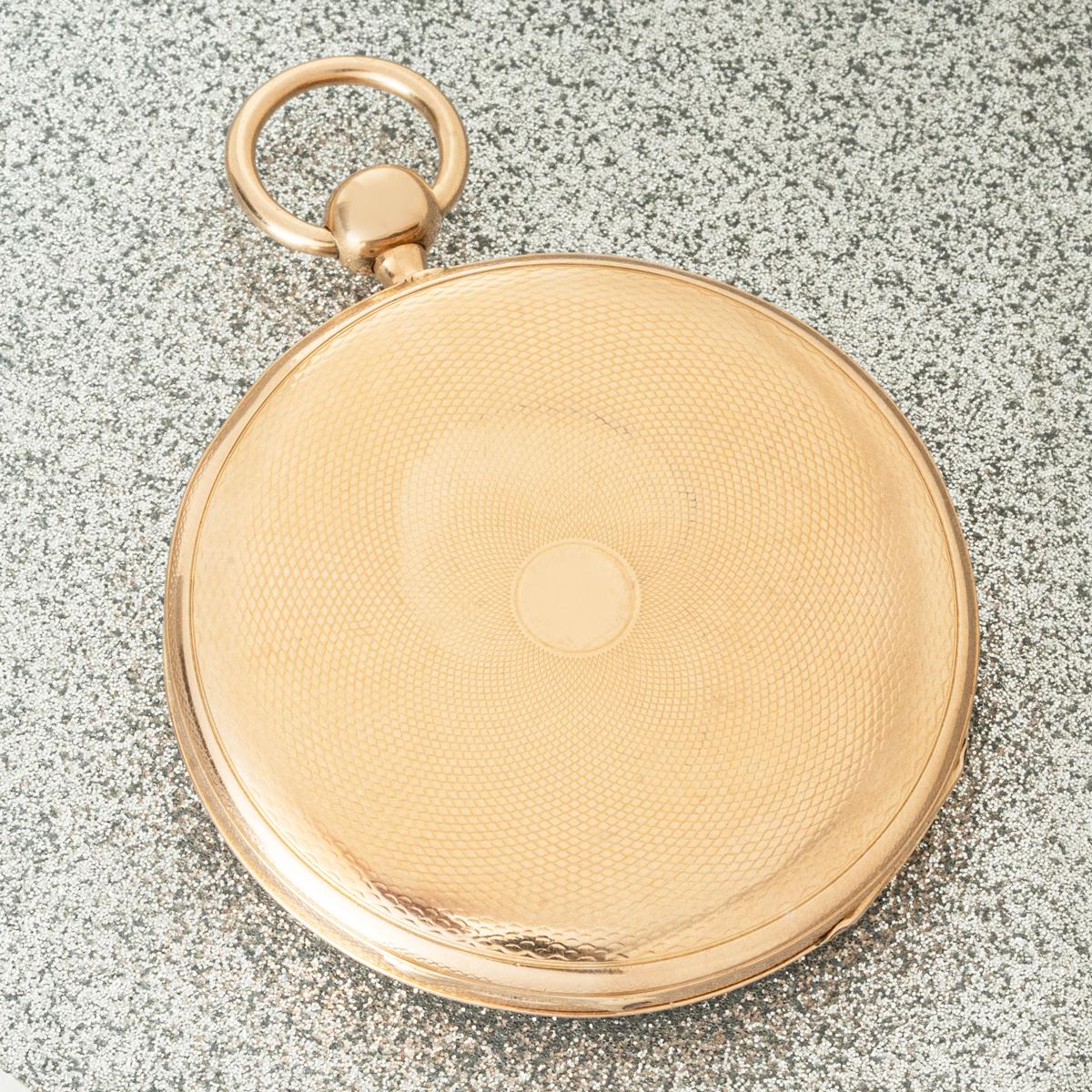 Le Roy & Fils. A Rose Gold Keywind Quarter Repeater Pocket Watch. C1820 For Sale 3