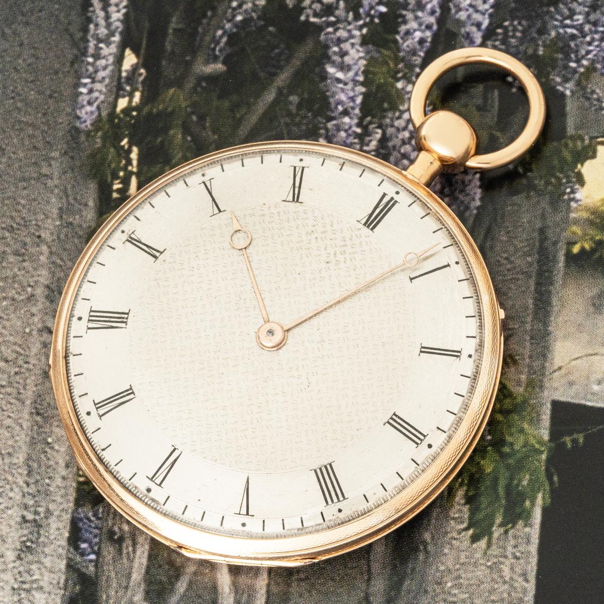 Le Roy & Fils. A Rose Gold Keywind Quarter Repeater Pocket Watch. C1820 For Sale 4