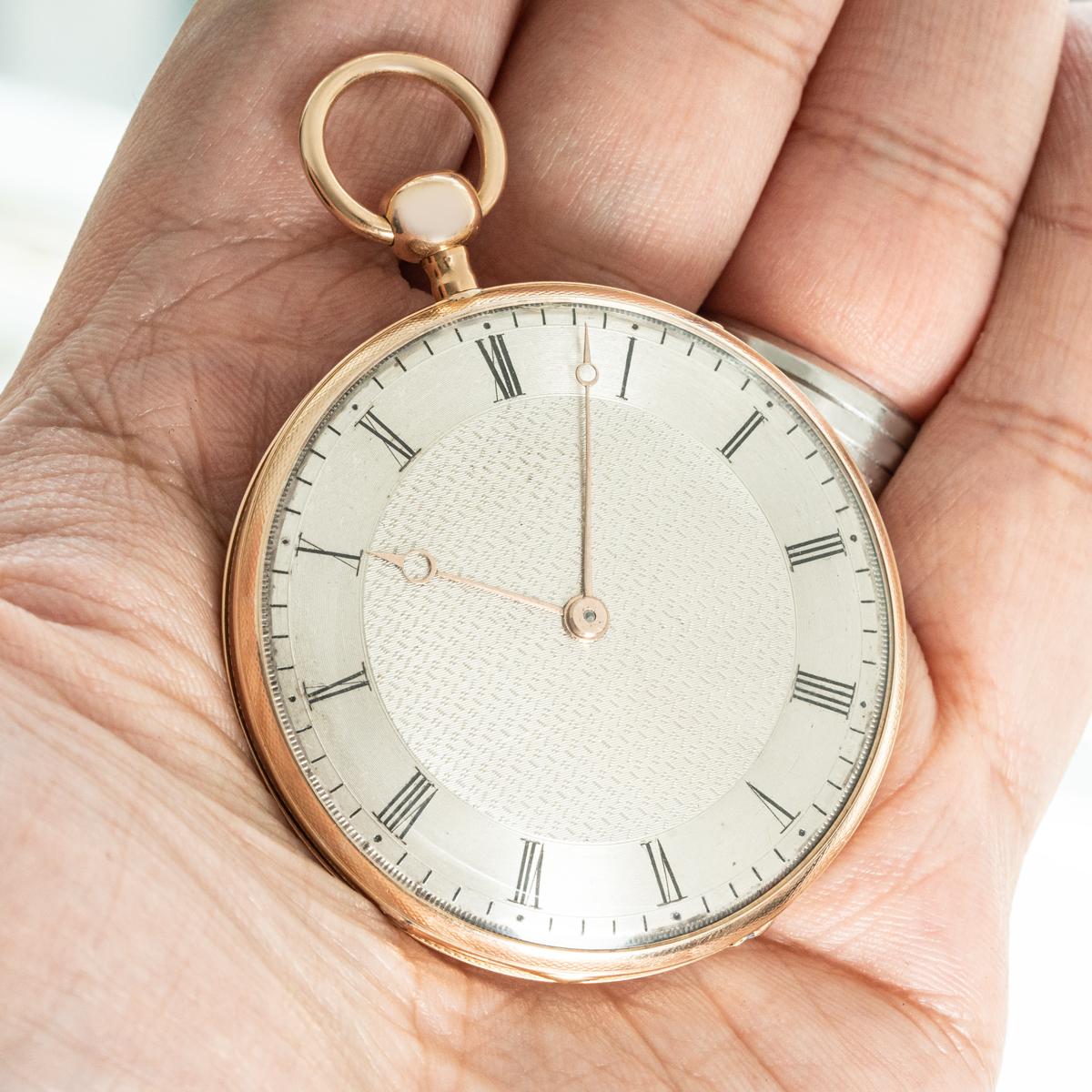 Le Roy & Fils. A Rose Gold Keywind Quarter Repeater Pocket Watch. C1820 For Sale 5