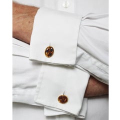 Le Saché Tiffany & Co. Art Nouveau Sapphire Ruby and Gold Cufflinks, Circa 1890