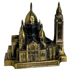 Vintage Le Sacre Coeur Cathedral Souvenir Building Architectural Collectible France
