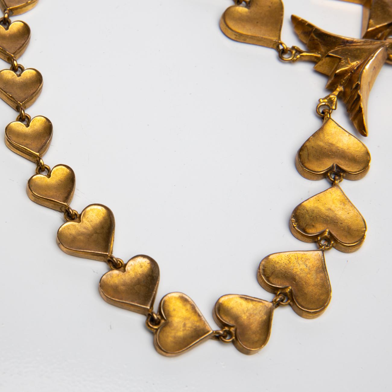 Gilt Le Saint Esprit, Gilded Bronze Necklace, Line Vautrin 'France'